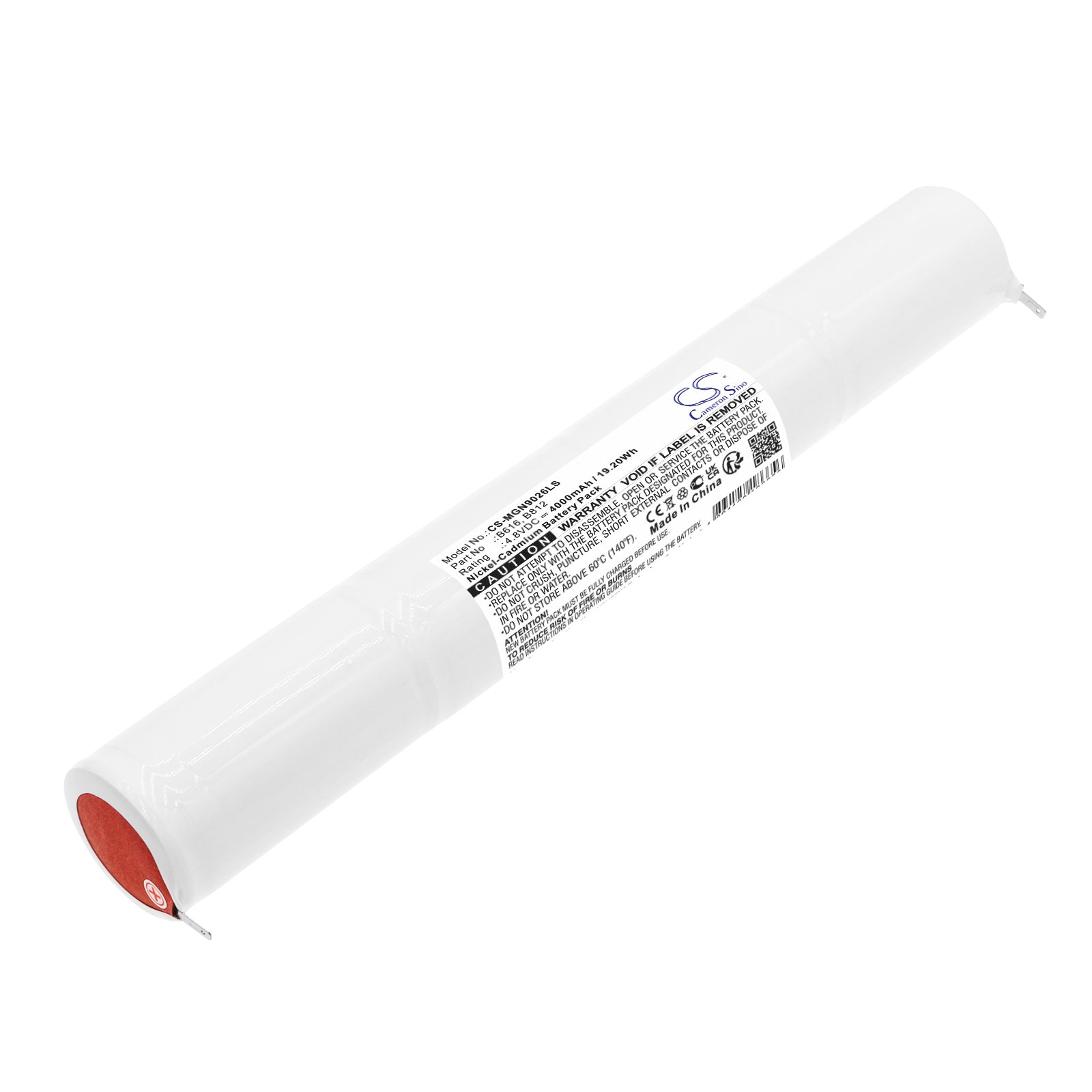 Ni-CD, Emergency Lighting Battery fits Mackwell B616, B812, 4.8V, 4000mAh Emergency Lighting Cameron Sino Technology Limited