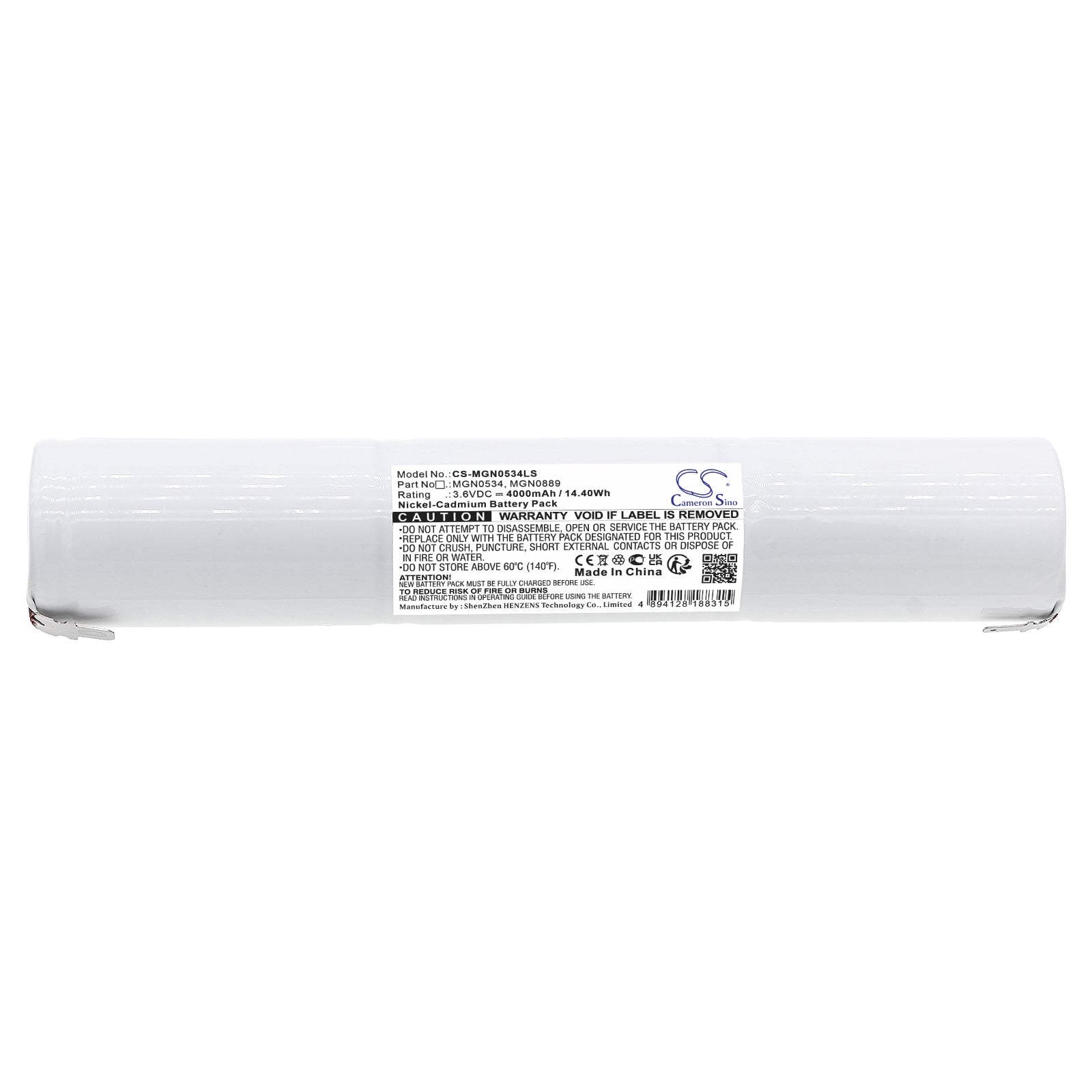 Ni-CD, Emergency Lighting Battery fits Schneider 130041, 131176, 3.6V, 4000mAh Emergency Lighting Cameron Sino Technology Limited