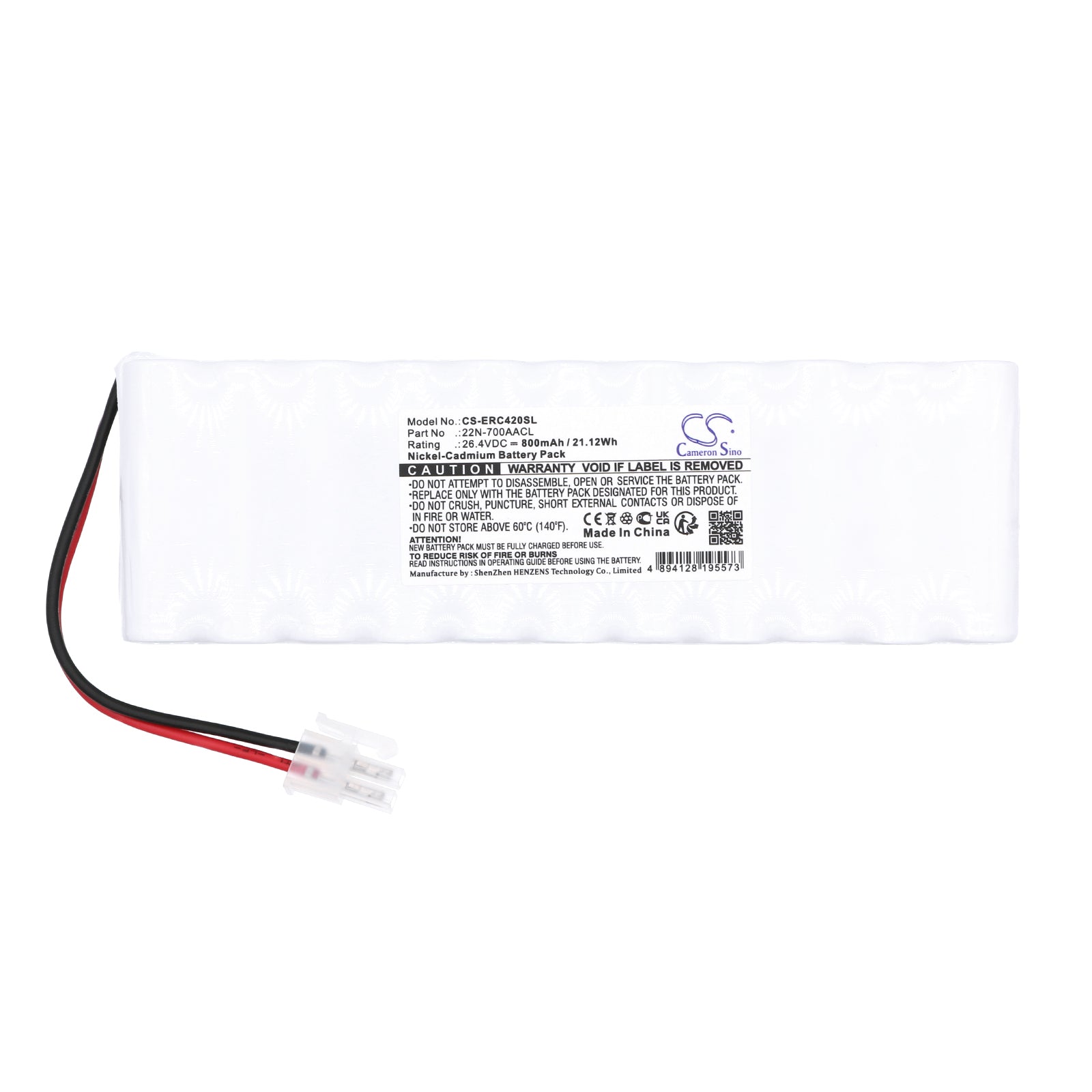 Ni-CD, PLC Battery fits Epson Rc420 Ez Module, 26.4V, 800mAh PLC Cameron Sino Technology Limited