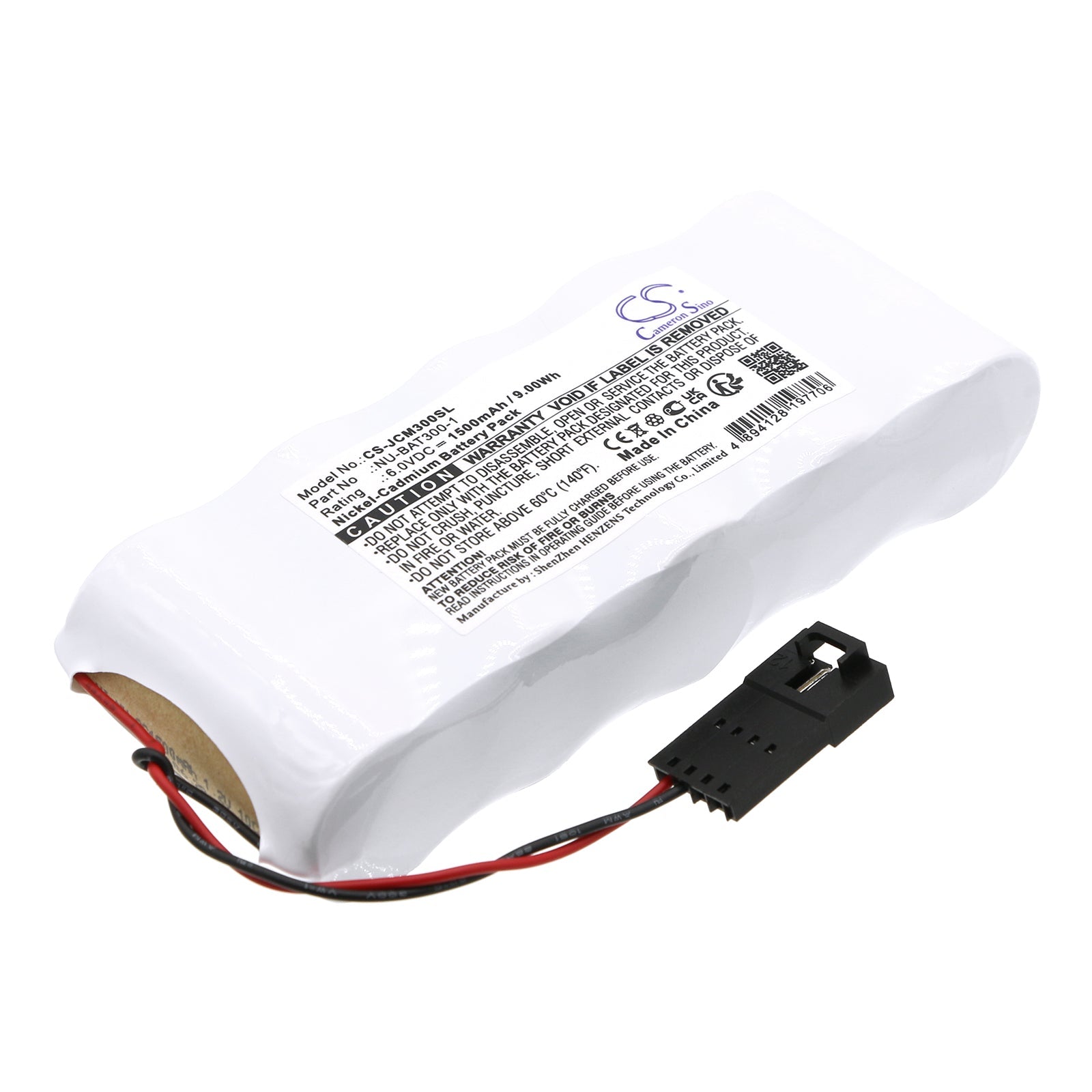 Ni-CD, PLC Battery fits Johnson Controls Metasys, Nu-ncm300-1, 6.0V, 1500mAh PLC Cameron Sino Technology Limited