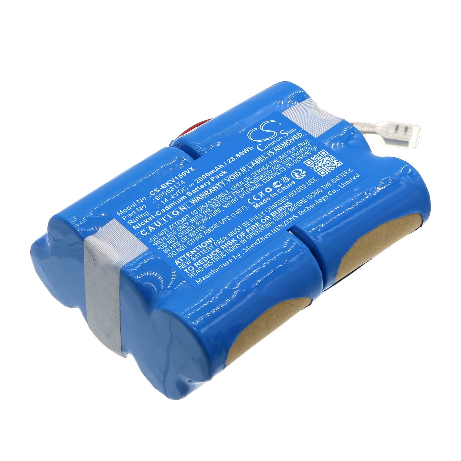 Ni-CD, Vacuum Battery fits Black&decker 14.4v Dustbuster, Pv1425n, 14.4V, 2000mAh Vacuum Cameron Sino Technology Limited
