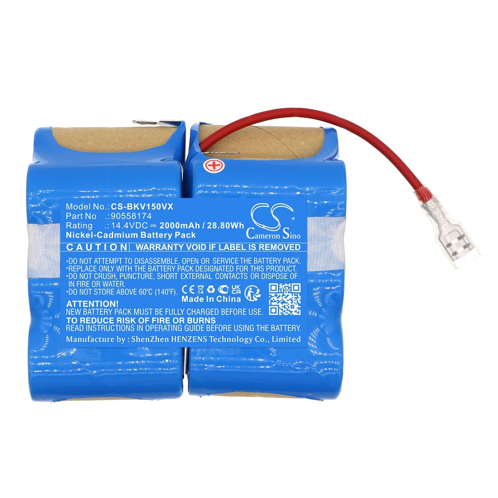 Ni-CD, Vacuum Battery fits Black&decker 14.4v Dustbuster, Pv1425n, 14.4V, 2000mAh Vacuum Cameron Sino Technology Limited