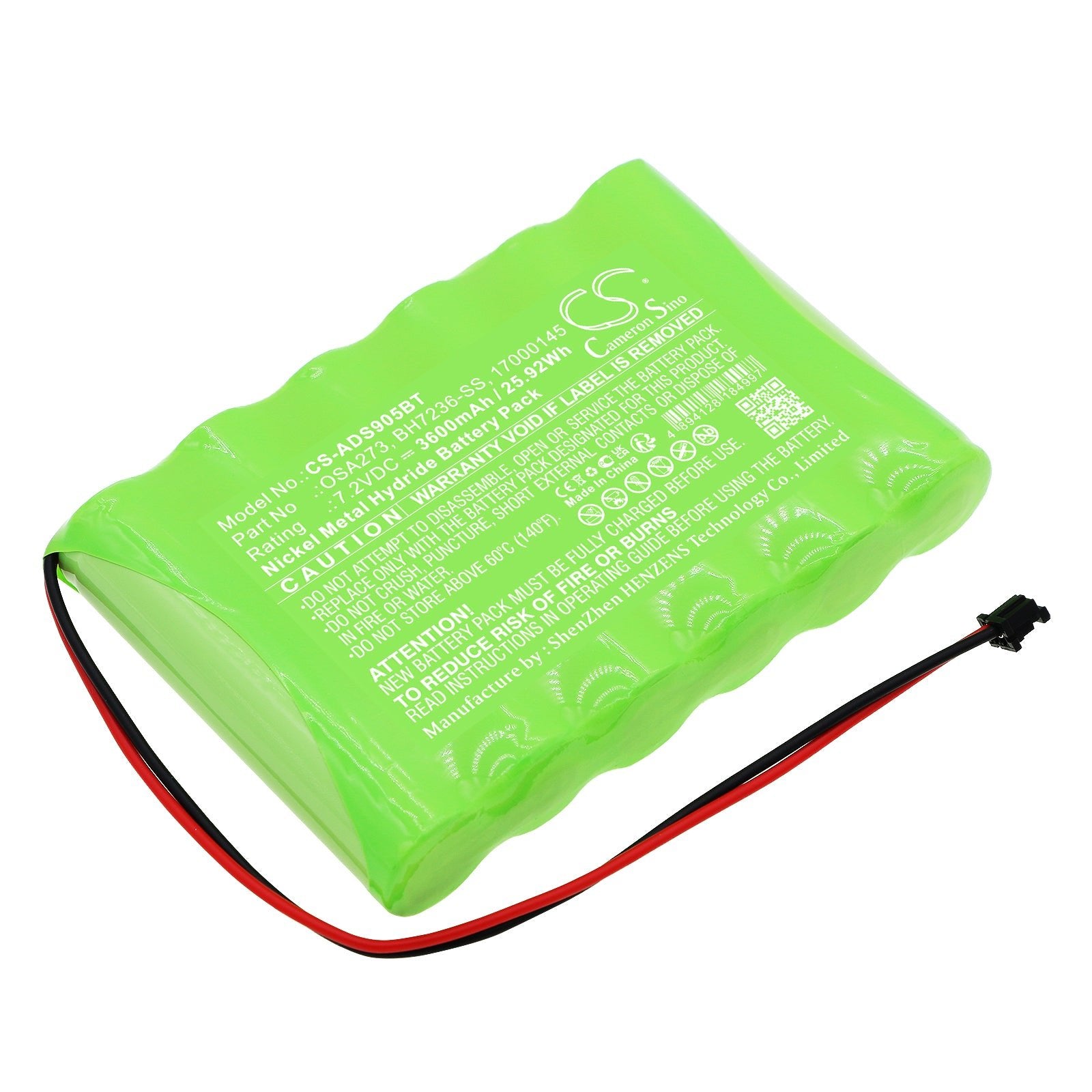 Ni - MH, Alarm System Battery fits Adt Adt Impassa Wireless Alarm Sys, Scw9057g - 433, 7.2V, 3600mAh - Batterybuyer.ca