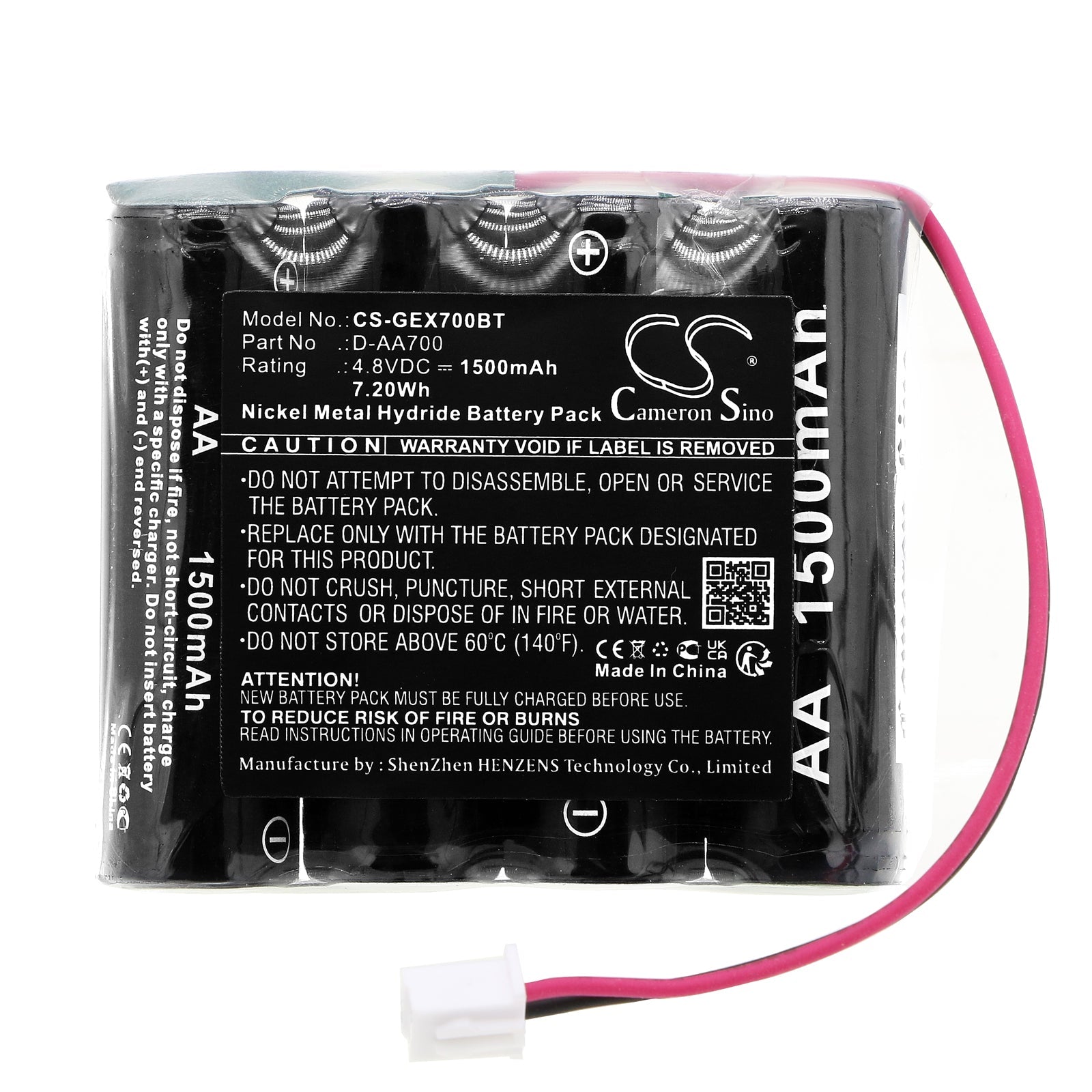 Ni - MH, Alarm System Battery fits Ge Control Panel, Security Simon Home Security T, 4.8V, 1500mAh - Batterybuyer.ca