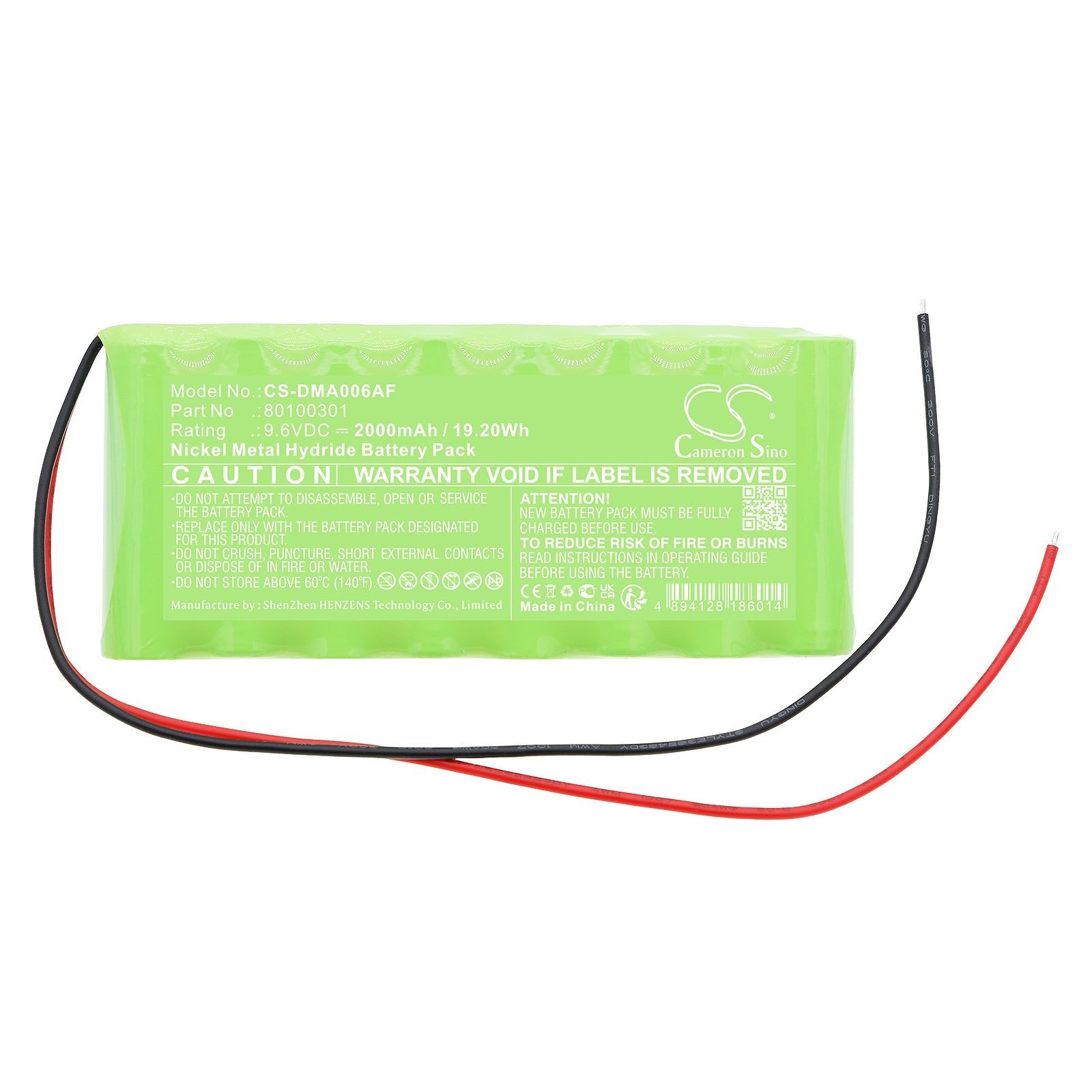 Ni - MH, Automatic Doors Battery fits Dorma Atd006, 9.6V, 2000mAh - Batterybuyer.ca