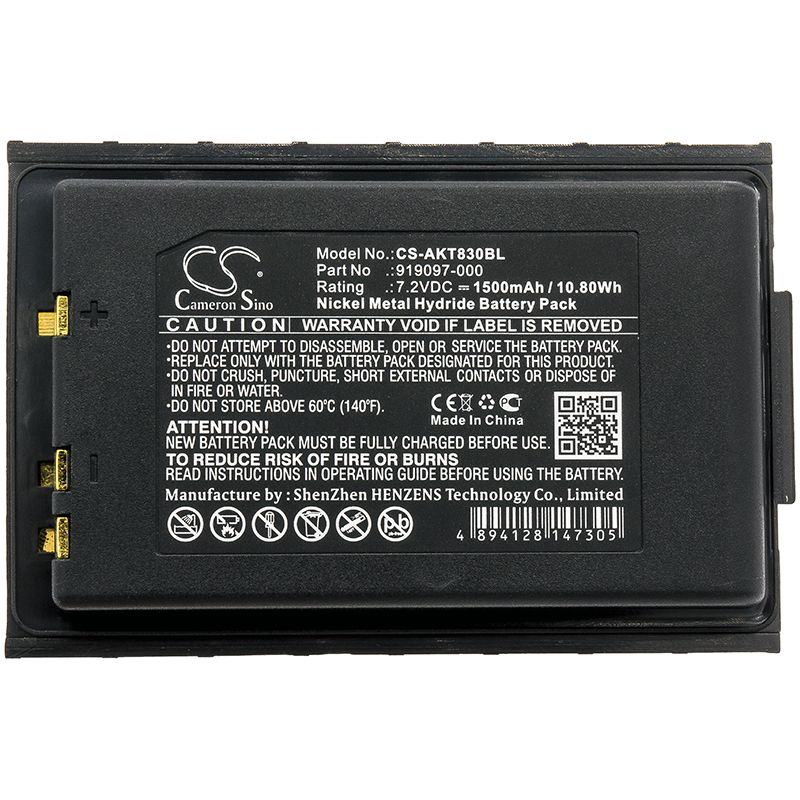 Ni-MH Battery fits Akerstroms, 100j, 100j Transmitters 7.2V, 1500mAh Crane Remote Control Cameron Sino Technology Limited