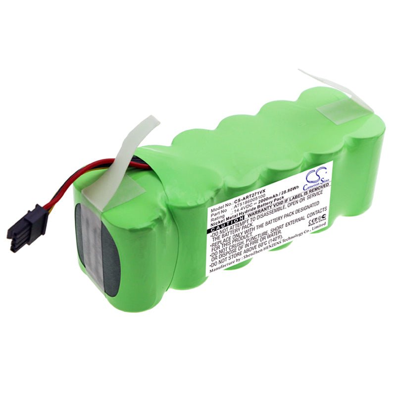 Ni-MH Battery fits Ariete, At5186005100 14.4V, 2000mAh Vacuum Cameron Sino Technology Limited