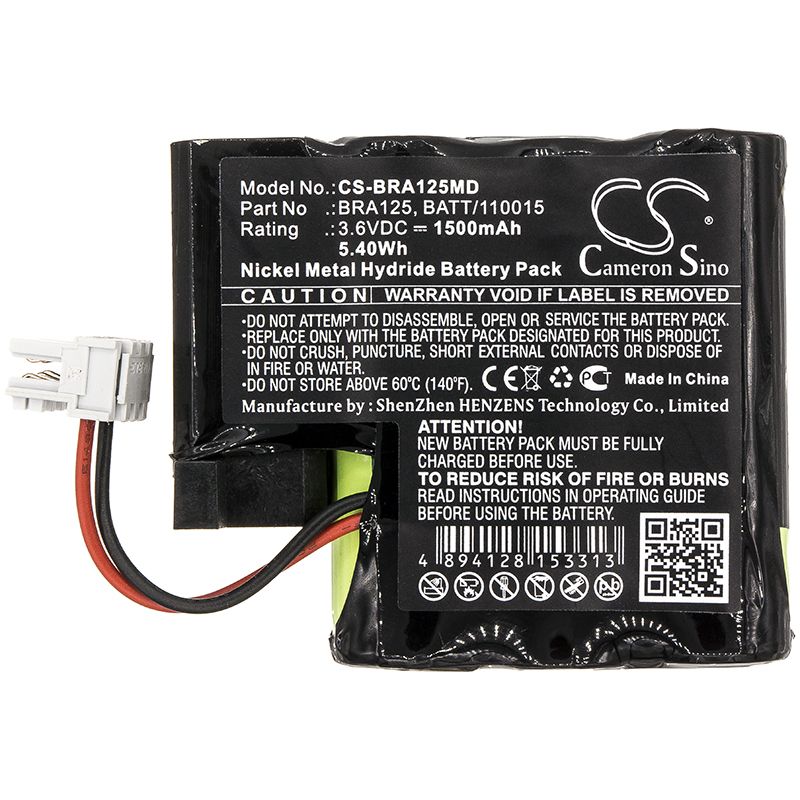 Ni-MH Battery fits B.braun, Perfusor Compact 3.6V, 1500mAh Medical Cameron Sino Technology Limited