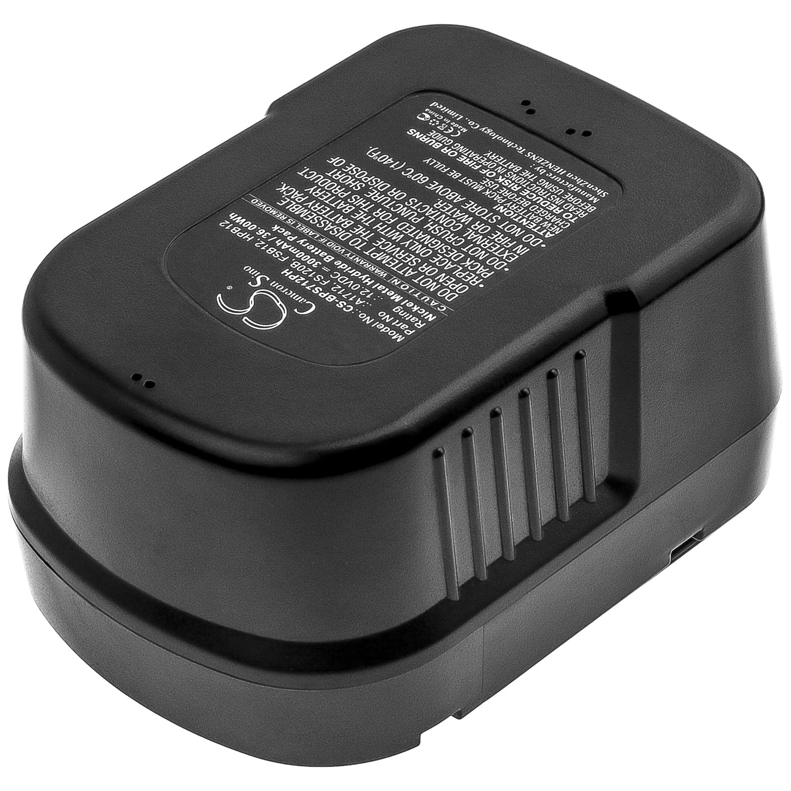 Ni-MH Battery fits Black & Decker, A12, A12ex, A12-xj, A1712, B-8315, Bd1204l, Bd-1204l, Bpt1047, Fs120b, Fs120bx, Fsb12, Hpb12, Power Tools Cameron Sino Technology Limited