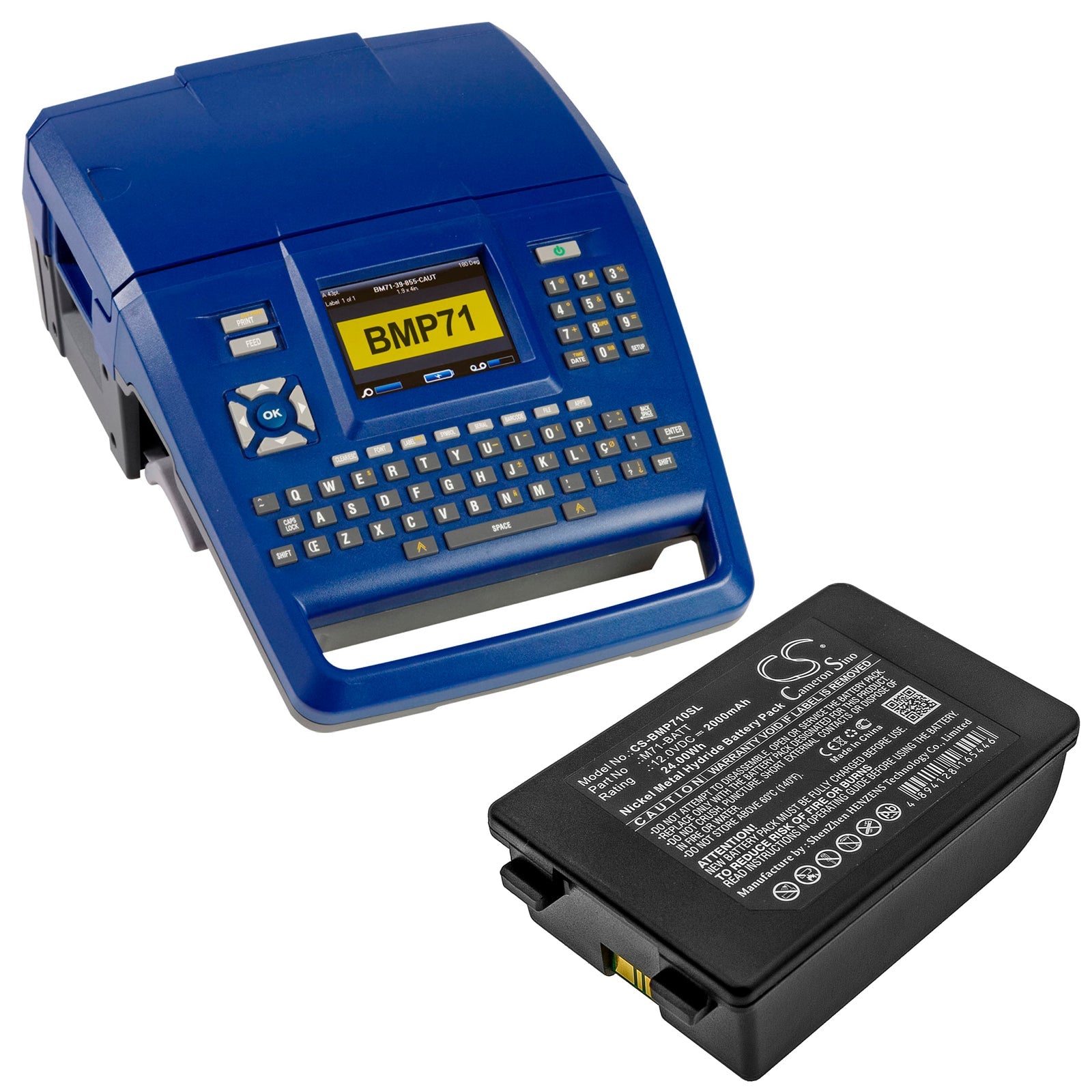 Ni-MH Battery fits Brady, Bmp71 12.0V, 2000mAh Portable Printer Cameron Sino Technology Limited