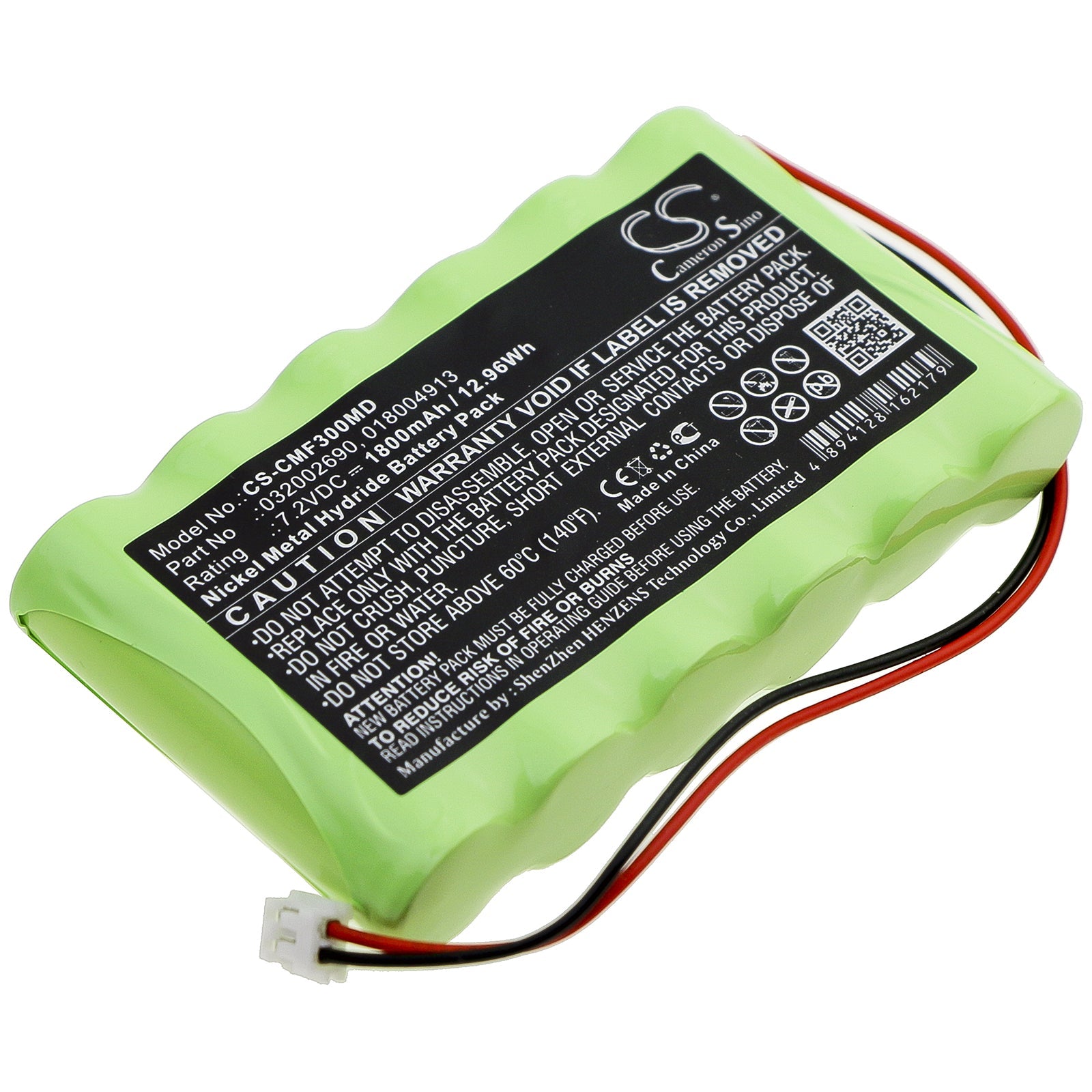 Ni-MH Battery fits Compex, Fitness, Fitness Tens 7.2V, 1800mAh Medical Cameron Sino Technology Limited