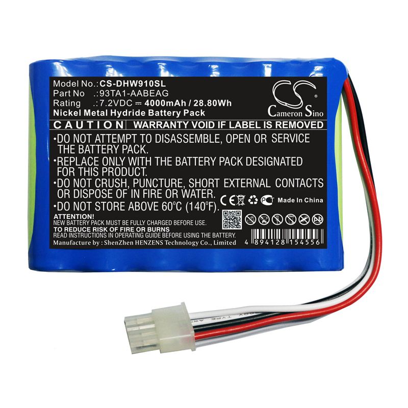 Ni-MH Battery fits Endress+hauser, Prosonic Flow 91w, Prosonic Flow 92f 7.2V, 4000mAh Equipment & Survey & Test Cameron Sino Technology Limited