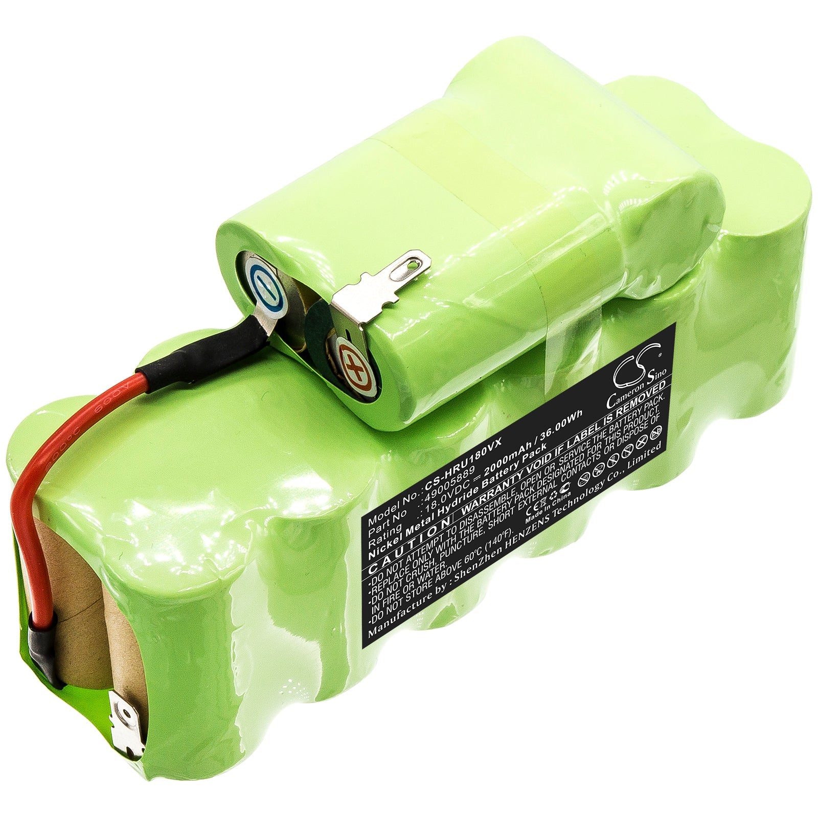 Ni-MH Battery fits Hoover, 49005889 18.0V, 2000mAh Vacuum Cameron Sino Technology Limited