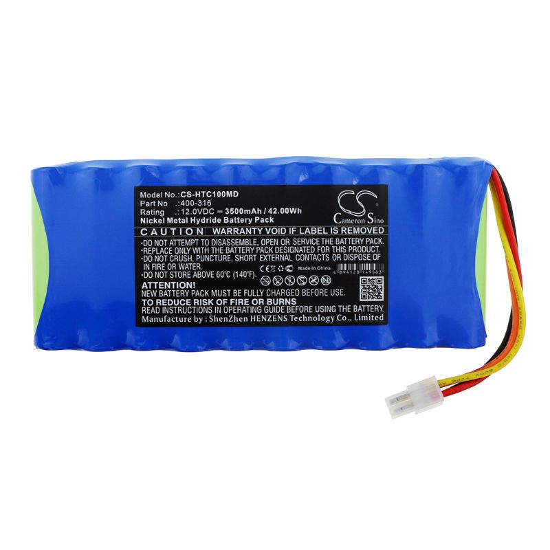 Ni-MH Battery fits Huntleigh, Sc1000 12.0V, 3500mAh Medical Cameron Sino Technology Limited