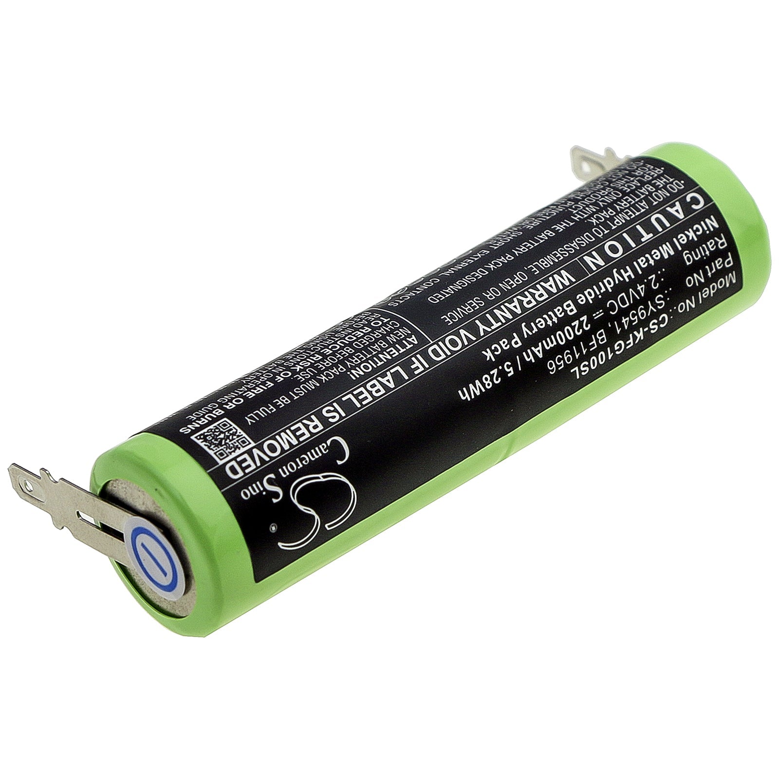 Ni-MH Battery fits Kenwood, Fg-100, Fg150 2.4V, 2200mAh Kitchenware Cameron Sino Technology Limited