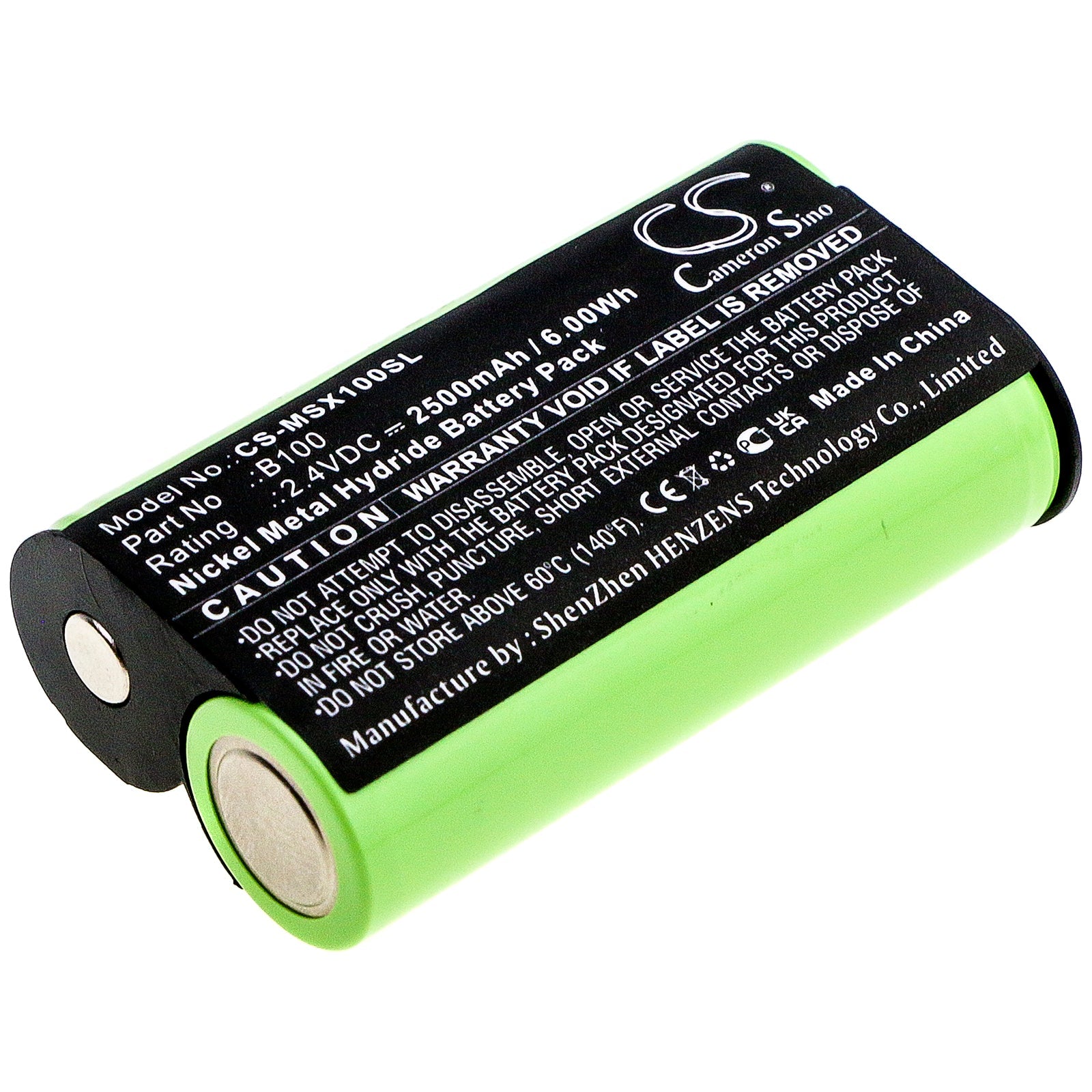 Ni-MH Battery fits Microsoft, Xbox One Elite Wireless Contro, Xbox One S Wireless Controller 2.4V, 2500mAh Game Console Cameron Sino Technology Limited