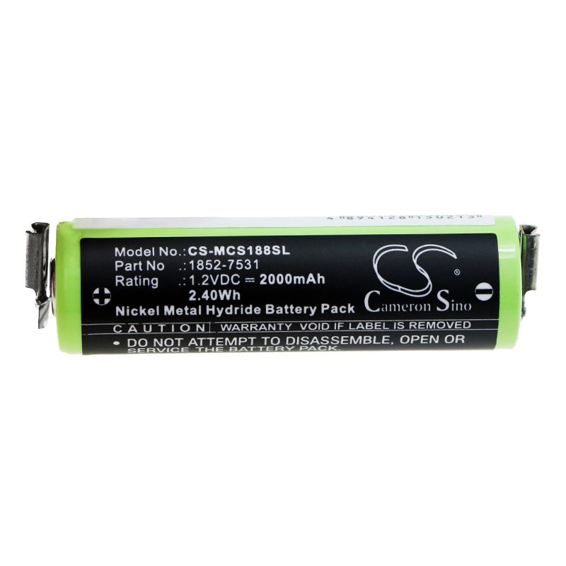 Ni-MH Battery fits Moser, Chromini 1591, Chromini 1591b 1.2V, 2000mAh Shaver Cameron Sino Technology Limited