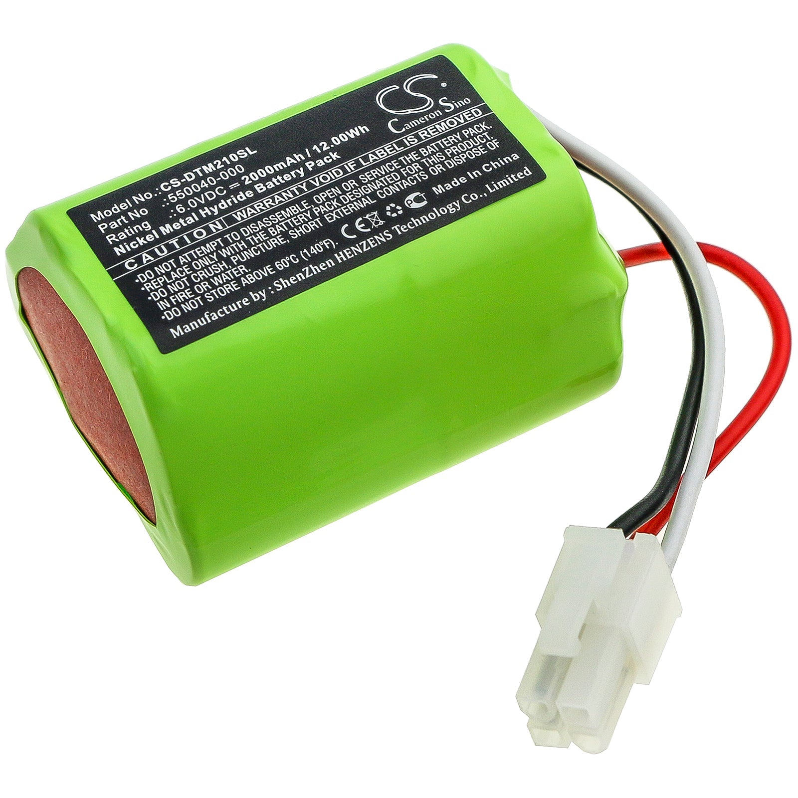 Ni-MH Battery fits Oneil, Microflash 2 6.0V, 2000mAh Portable Printer Cameron Sino Technology Limited