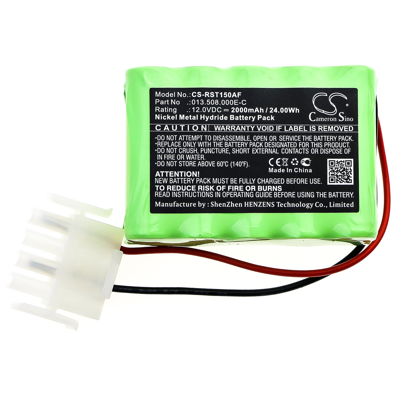 Ni - MH Battery fits Record, Sta15 12.0V, 2000mAh - Batterybuyer.ca