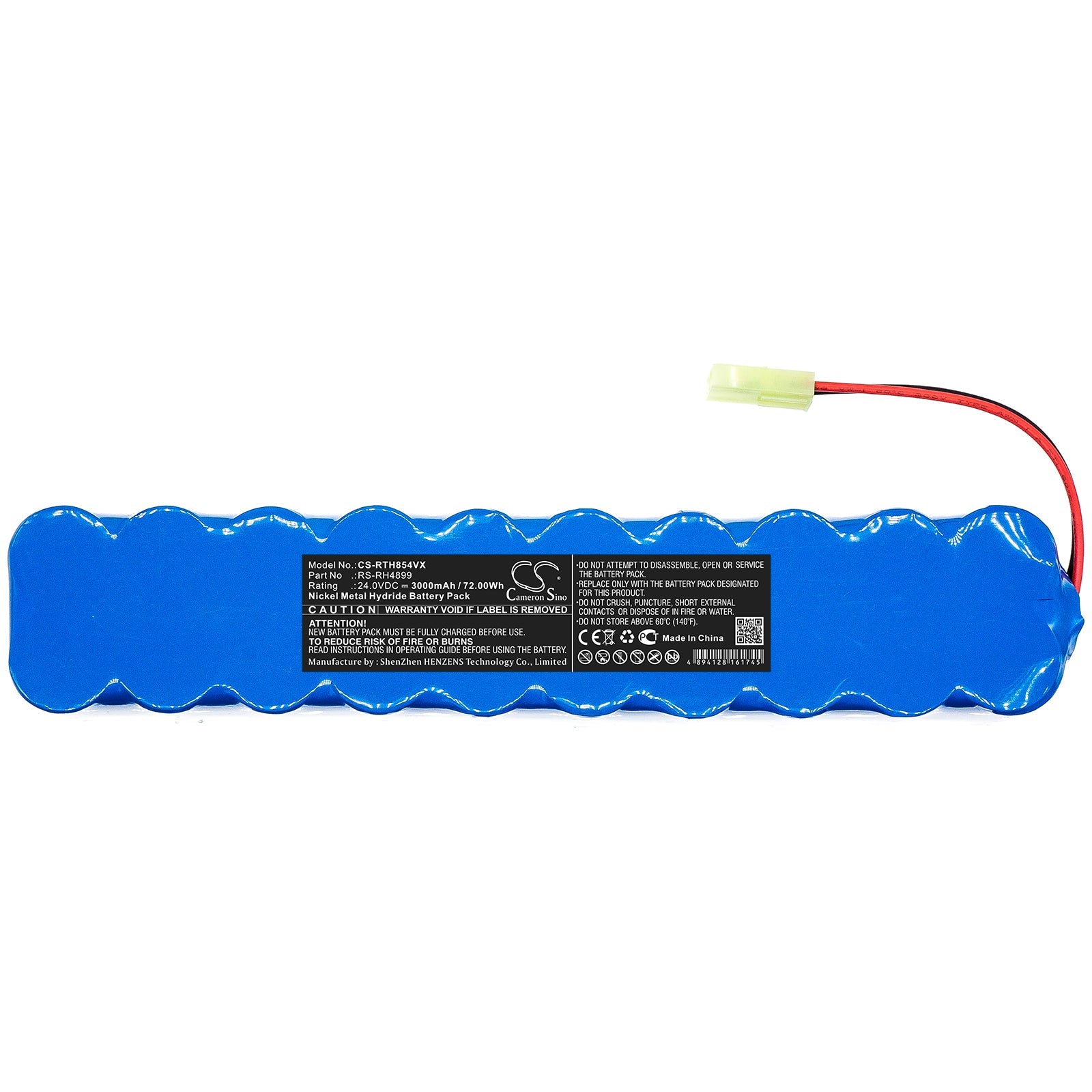 Ni-MH Battery fits Rowenta, Rs-rh4899 24.0V, 3000mAh Vacuum Cameron Sino Technology Limited