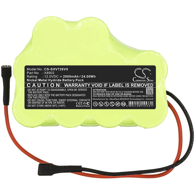Ni-MH Battery fits Shark, Sv726 12.0V, 2000mAh Vacuum Cameron Sino Technology Limited