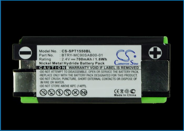 Ni-MH Battery fits Symbol, Spt-1500, Spt-1550 2.4V, 700mAh Barcode Scanner Cameron Sino Technology Limited