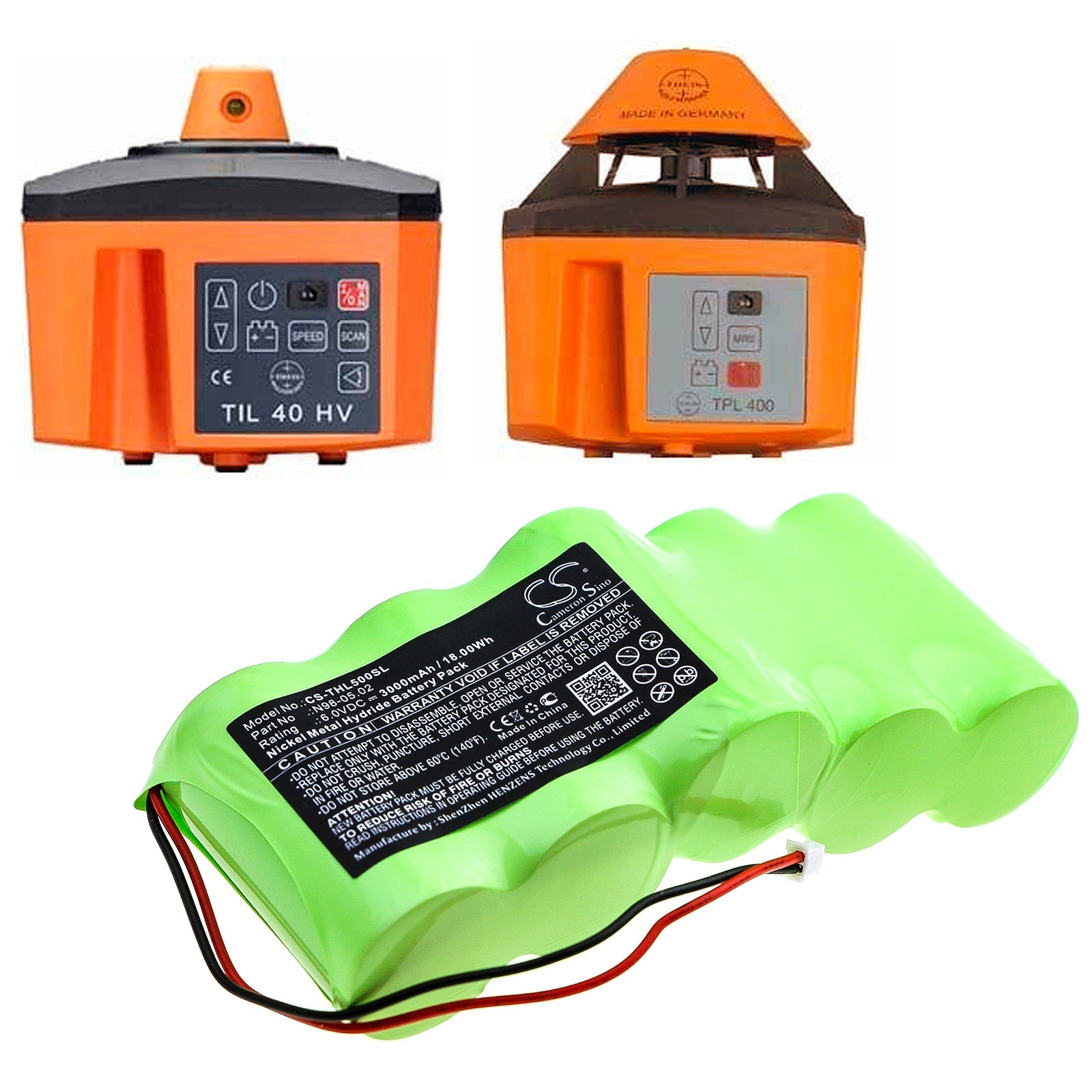 Ni-MH Battery fits Theis, Laser Til 40, Laser Tpl 400 6.0V, 3000mAh Equipment & Survey & Test Cameron Sino Technology Limited