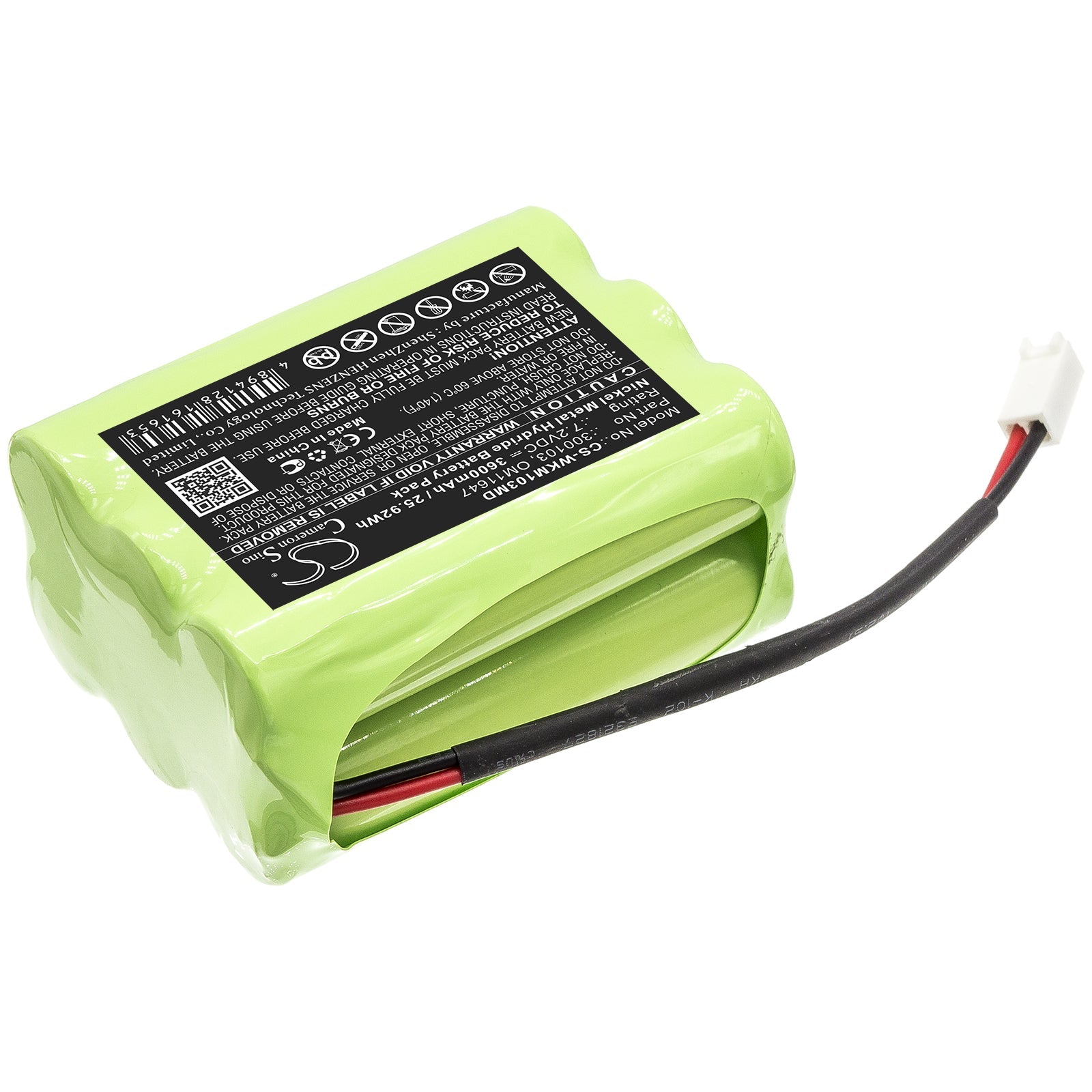 Ni-MH Battery fits Walkmed, Infusion Pump, Infusion Triton 7.2V, 3600mAh Medical Cameron Sino Technology Limited