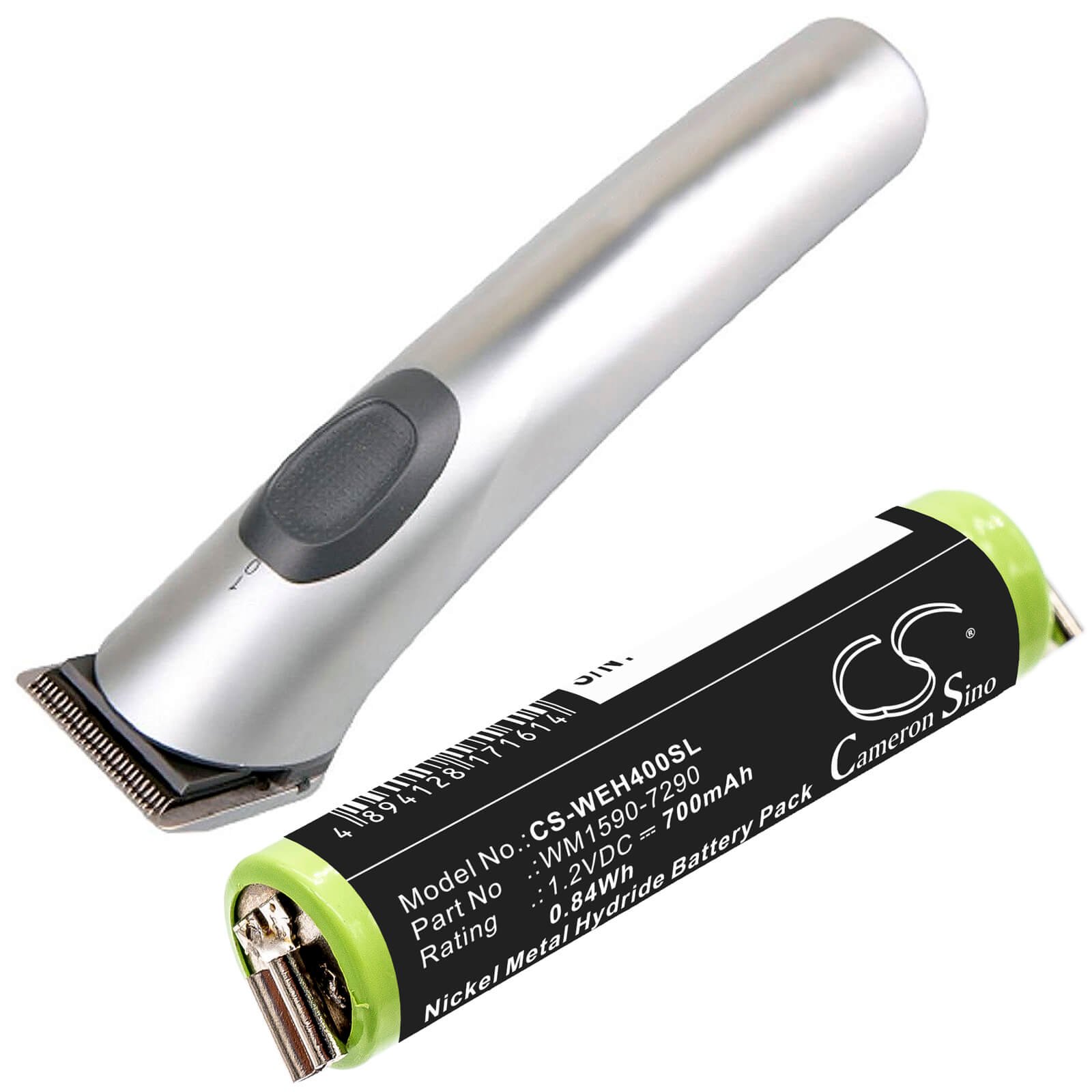 Ni-MH Battery fits Wella, Bella, Chromini 1.2V, 700mAh / 0.84Wh Shaver Cameron Sino Technology Limited