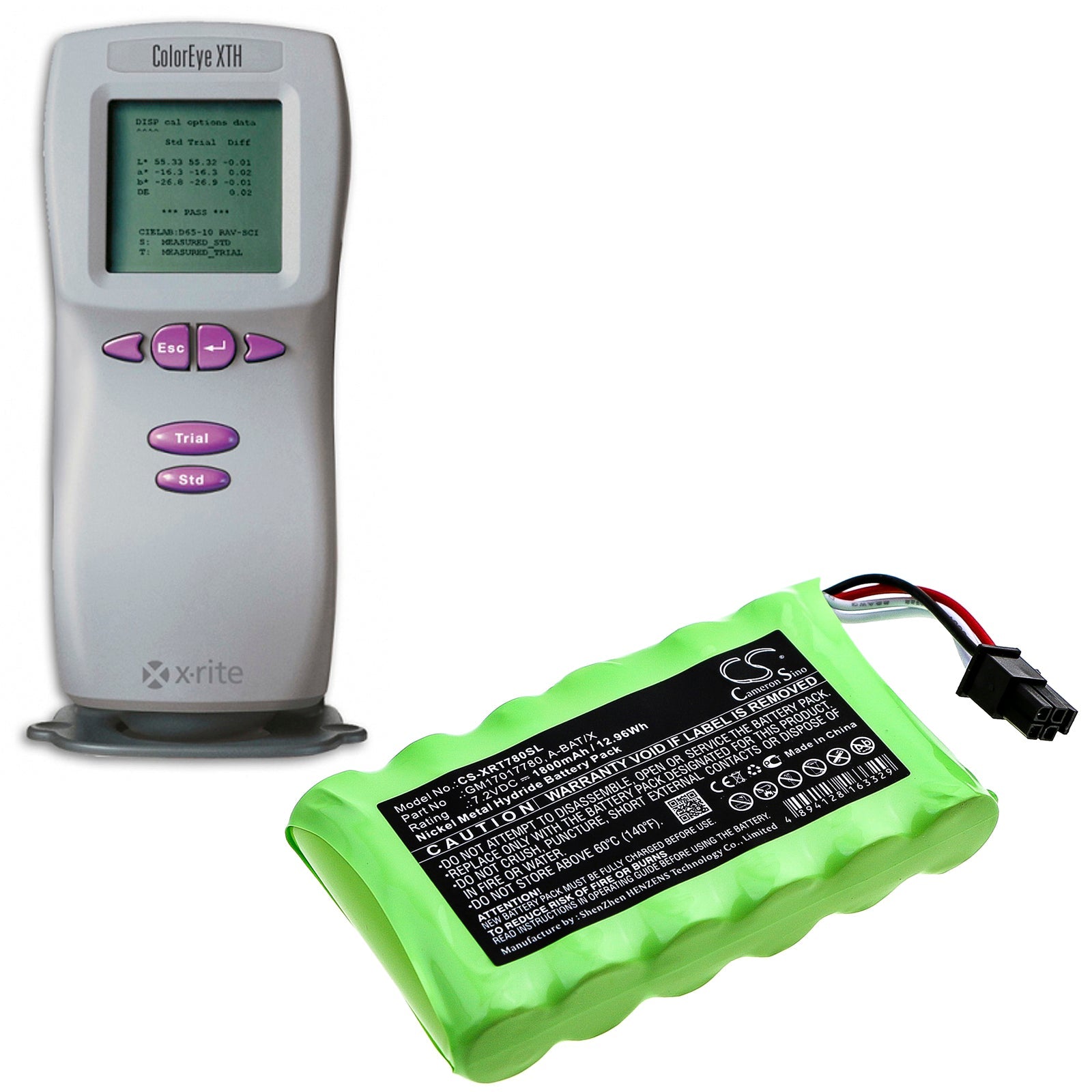 Ni-MH Battery fits X-rite, Coloreye Xth 6.0V, 1800mAh Equipment & Survey & Test Cameron Sino Technology Limited