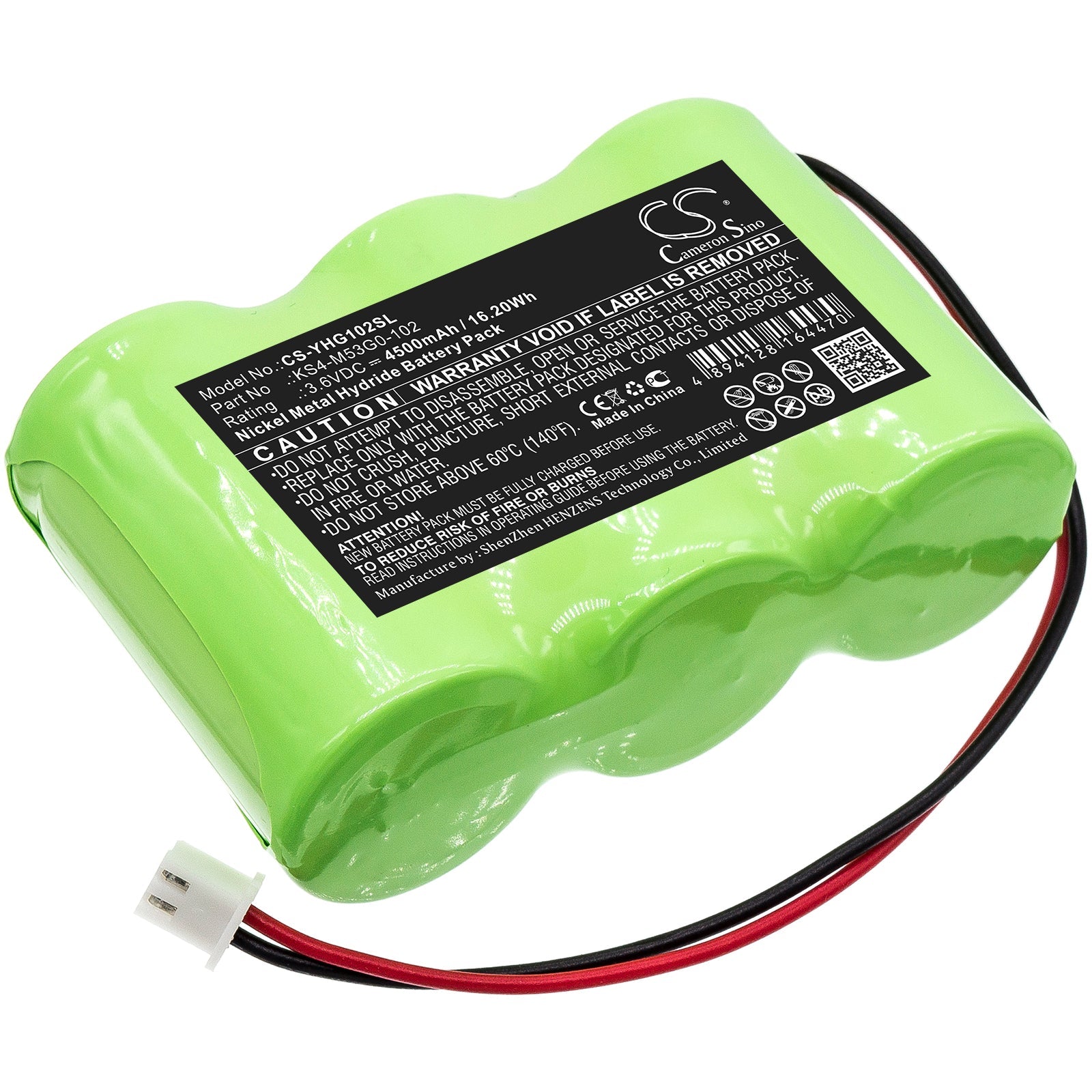 Ni-MH Battery fits Yamaha, Ks4-m53g0-101, Ks4-m53g0-102 3.6V, 4500mAh PLC Cameron Sino Technology Limited