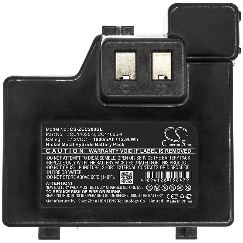 Ni-MH Battery fits Zebra, Cc14035-3, Cc14035-4 7.2V, 1800mAh Portable Printer Cameron Sino Technology Limited