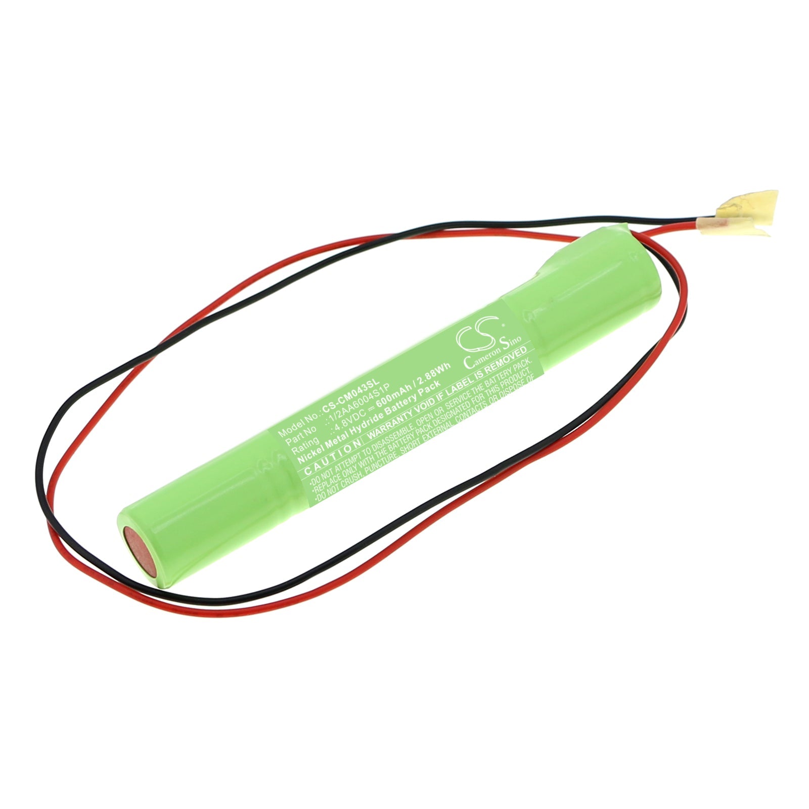 Ni-MH, Battery Pack Battery fits Custom Battery Packs, 4.8V, 600mAh Battery Pack Cameron Sino Technology Limited