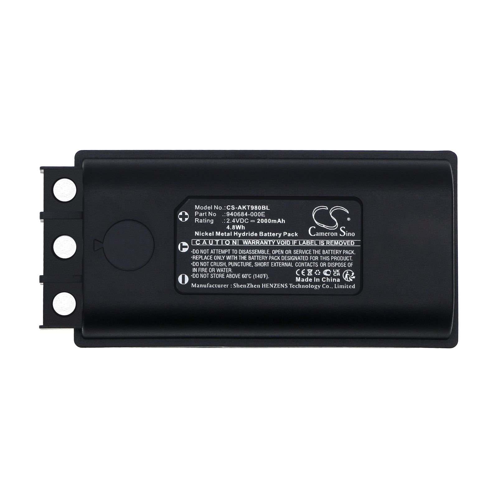 Ni-MH, Crane Remote Control Battery fits Akerstroms 200j Transmitters, Mc98 Transmitters, 2.4V, 2000mAh Crane Remote Control Cameron Sino Technology Limited