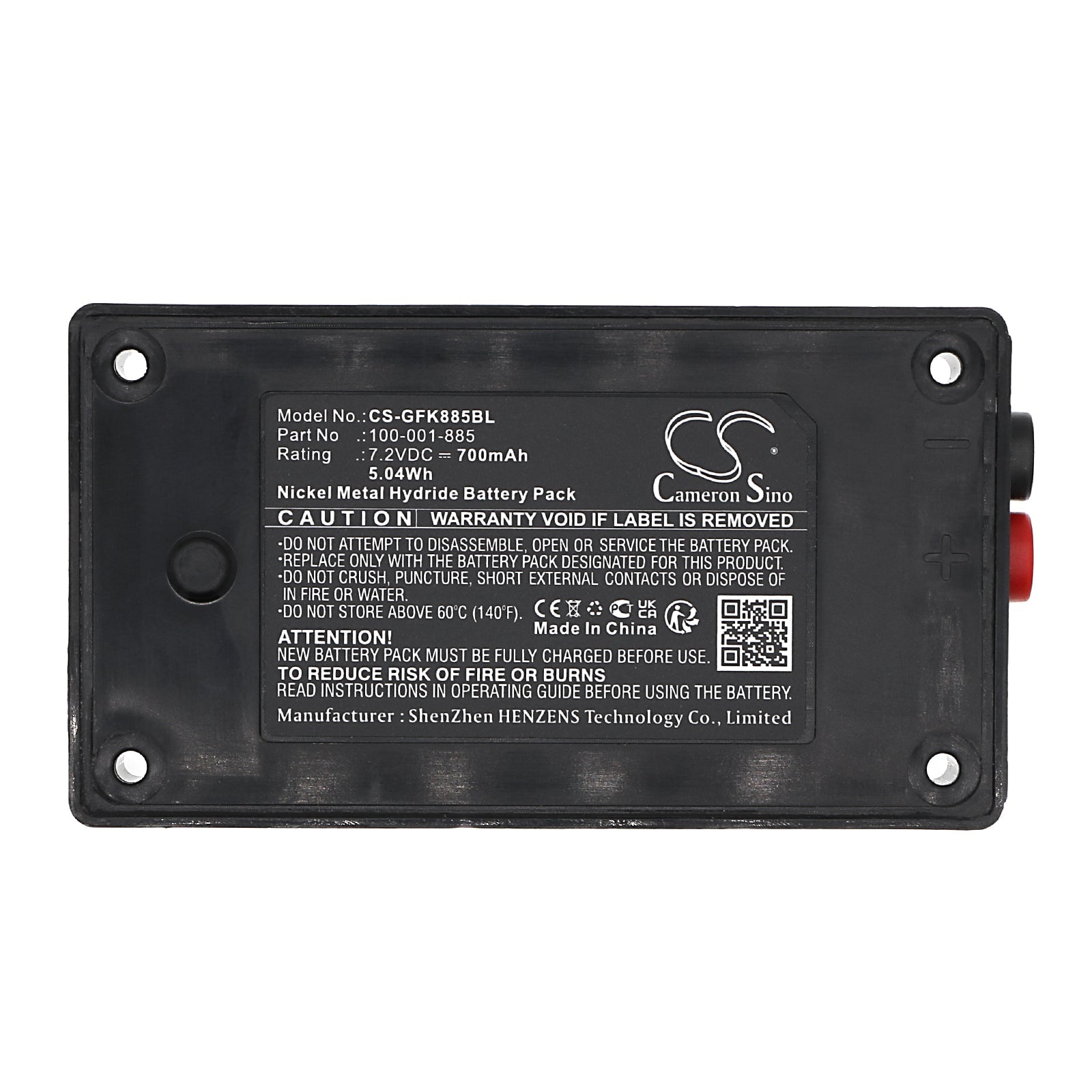 Ni-MH, Crane Remote Control Battery fits Gross Funk Ego, 7.2V, 700mAh Crane Remote Control Cameron Sino Technology Limited