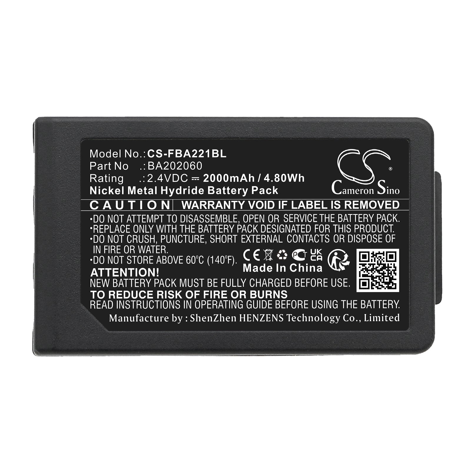 Ni-MH, Crane Remote Control Battery fits Hbc Patrol S, Radiomatic Rv, 2.4V, 2000mAh Crane Remote Control Cameron Sino Technology Limited