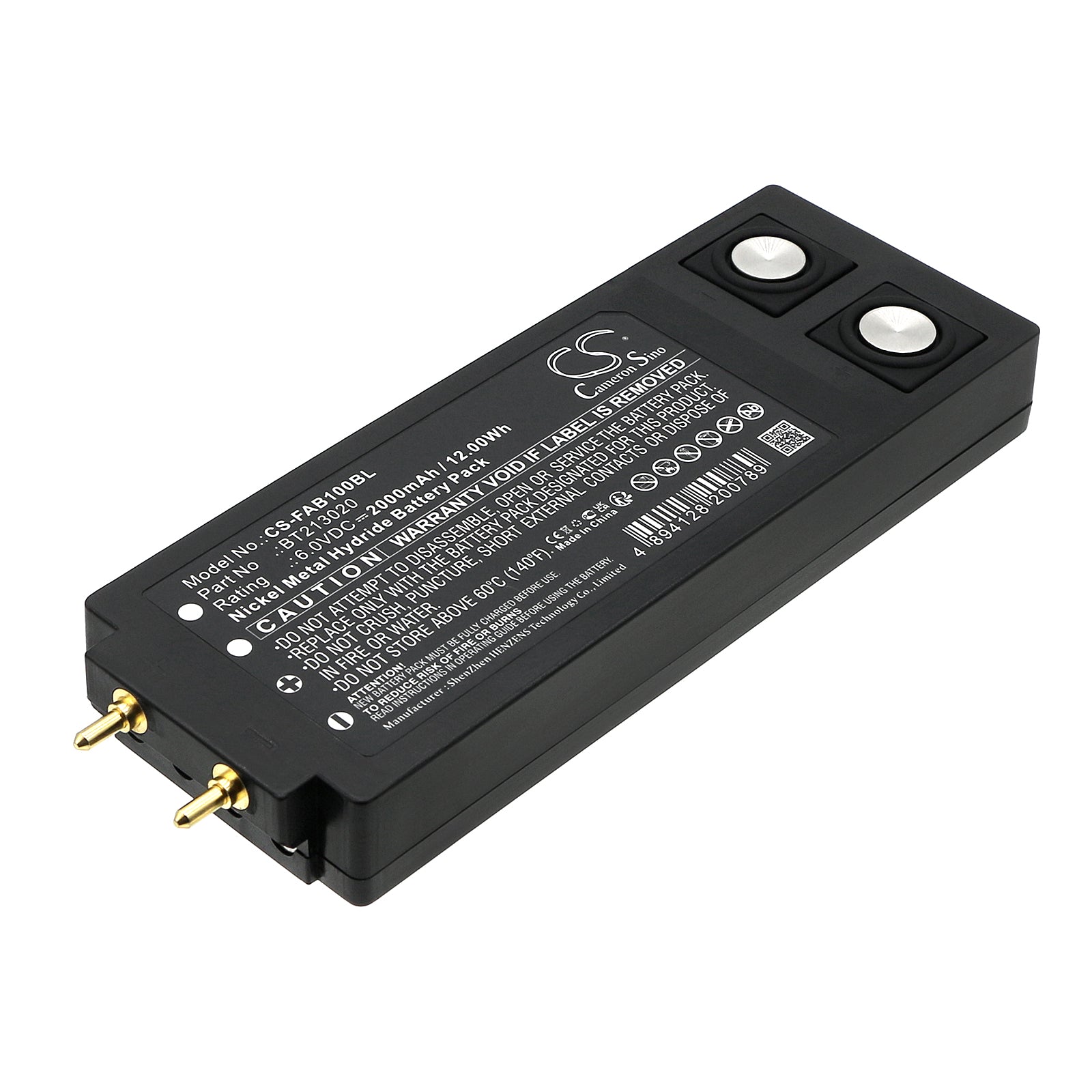 Ni-MH, Crane Remote Control Battery fits Hbc Ttb 10, 6.0V, 2000mAh Crane Remote Control Cameron Sino Technology Limited