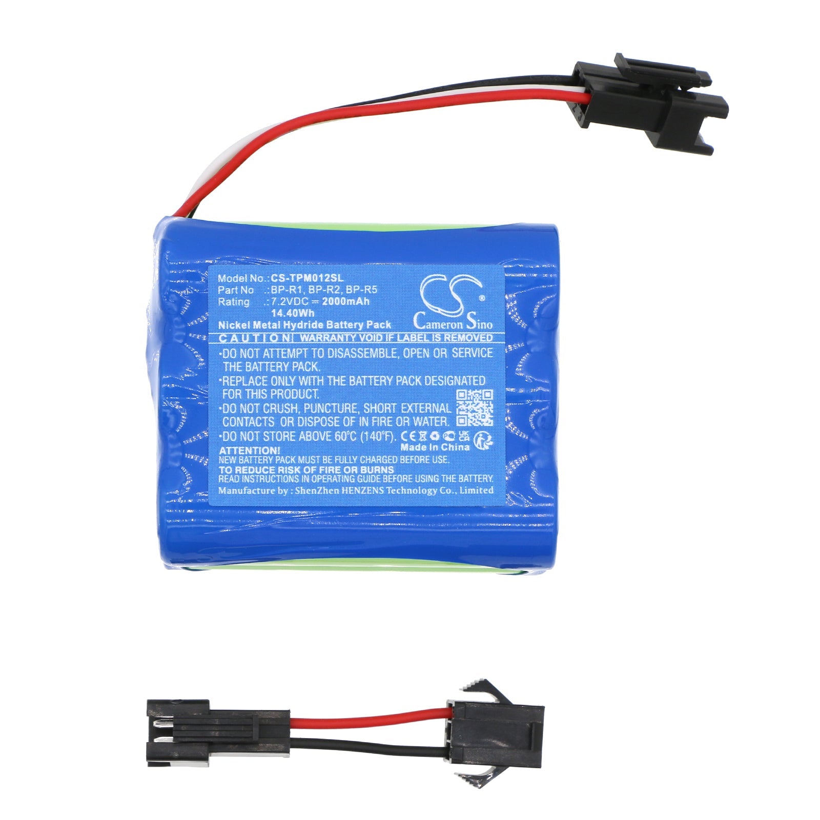Ni-MH, DAB Digital Battery fits Teac R1, R-1, 7.2V, 2000mAh DAB Digital Cameron Sino Technology Limited