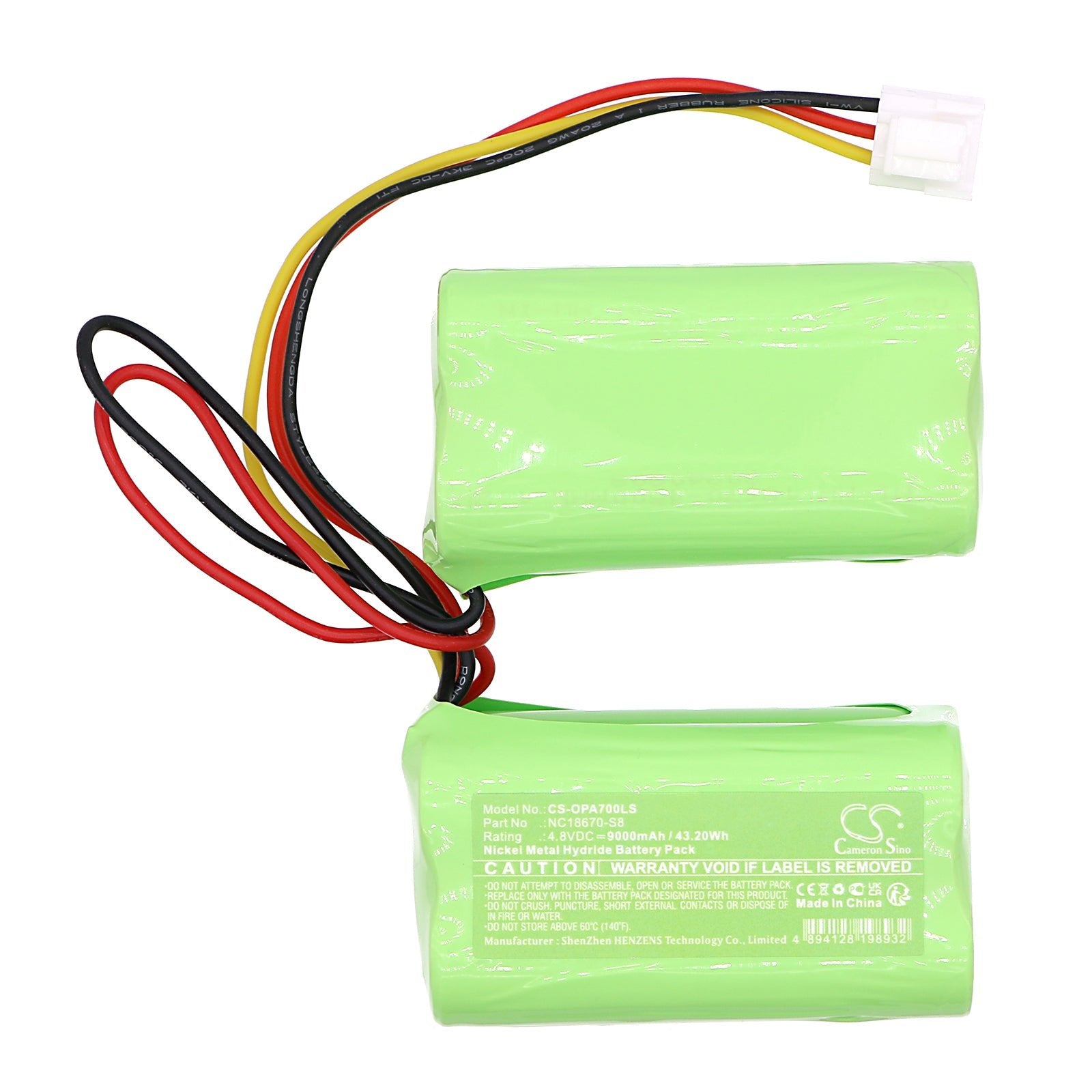 Ni-MH, Emergency Lighting Battery fits Awex Anx Series, Axnc Series, 4.8V, 9000mAh Emergency Lighting Cameron Sino Technology Limited