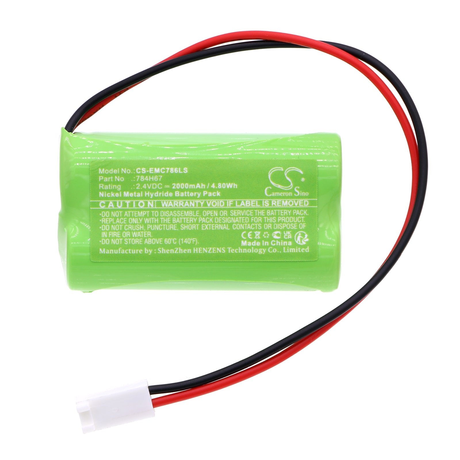 Ni-MH, Emergency Lighting Battery fits Dual-lite Ev4d-02l, Ev4di-02l, 2.4V, 2000mAh Emergency Lighting Cameron Sino Technology Limited