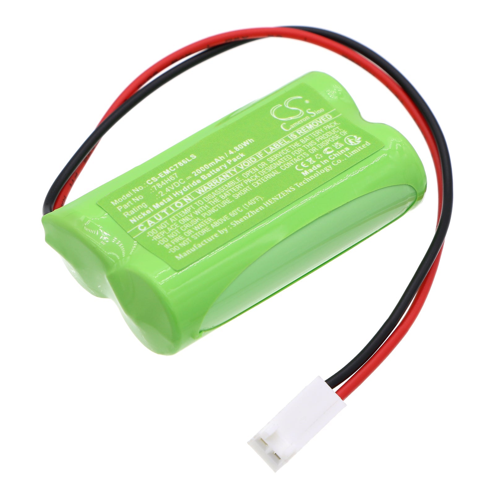Ni-MH, Emergency Lighting Battery fits Dual-lite Ev4d-02l, Ev4di-02l, 2.4V, 2000mAh Emergency Lighting Cameron Sino Technology Limited