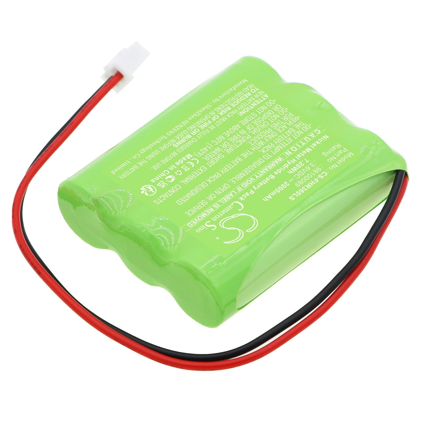 Ni-MH, Emergency Lighting Battery fits Fischer Ap-0360-0100-aa-nc-01, 3.6V, 2000mAh Emergency Lighting Cameron Sino Technology Limited