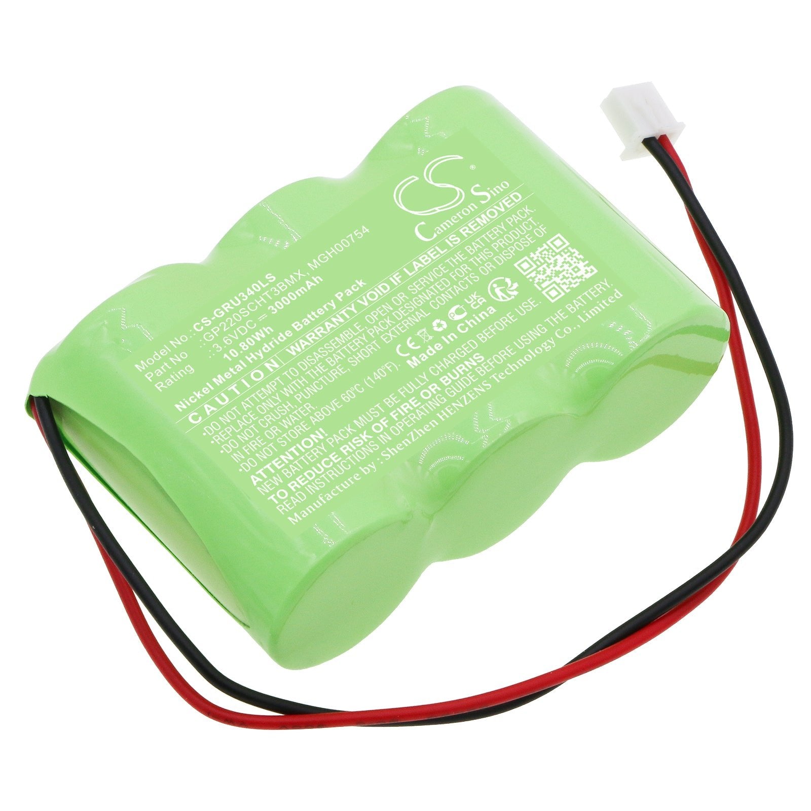 Ni-MH, Emergency Lighting Battery fits Legrand 061096, Eco2, 3.6V, 3000mAh Emergency Lighting Cameron Sino Technology Limited