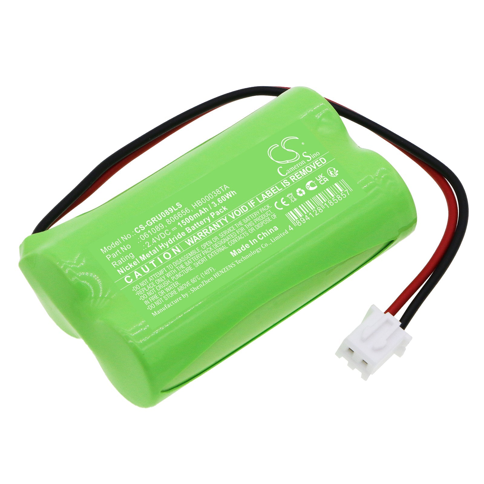 Ni-MH, Emergency Lighting Battery fits Legrand 062614, 62624, 2.4V, 1500mAh Emergency Lighting Cameron Sino Technology Limited