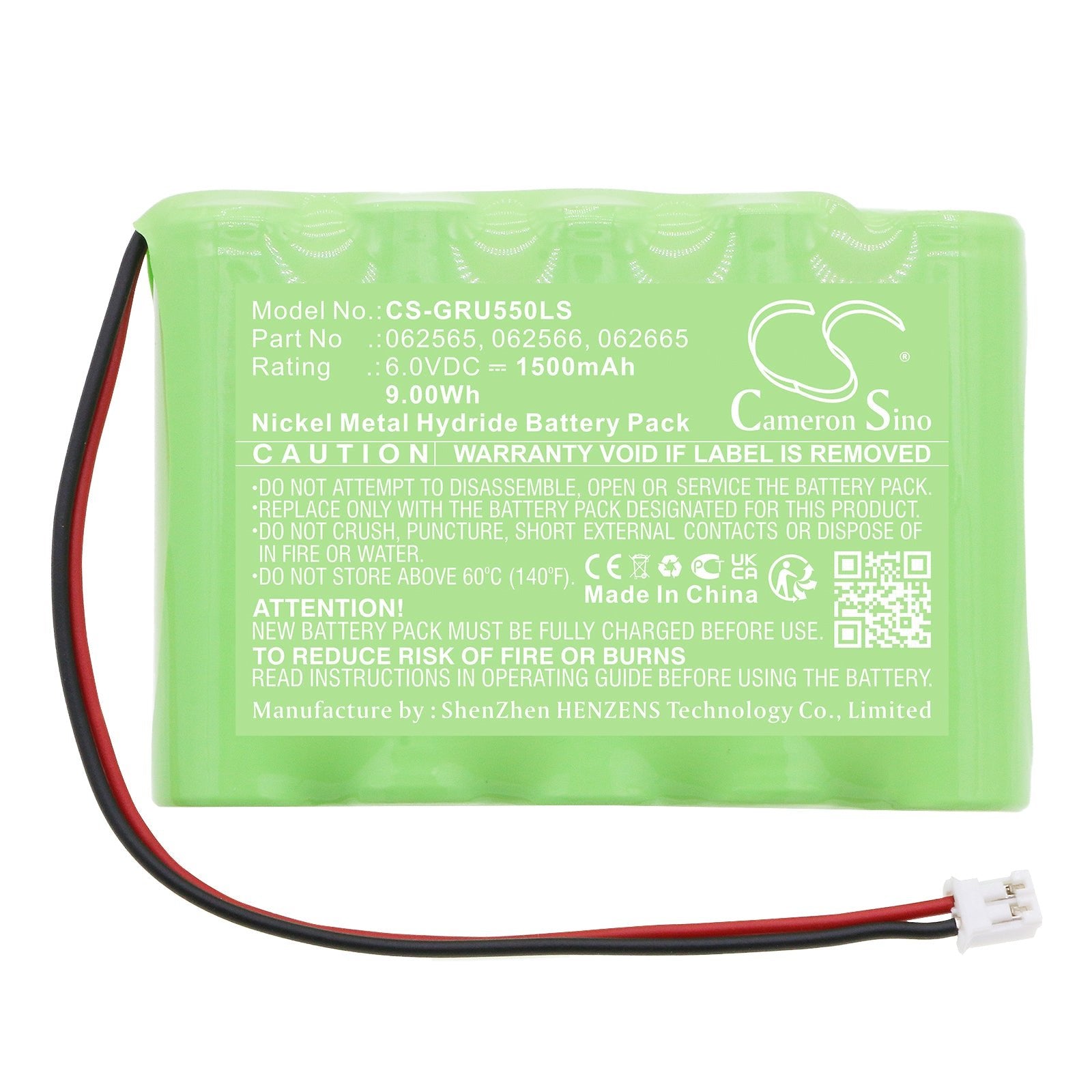 Ni-MH, Emergency Lighting Battery fits Legrand Baes Addressable, Sati Connected, 6.0V, 1500mAh Emergency Lighting Cameron Sino Technology Limited