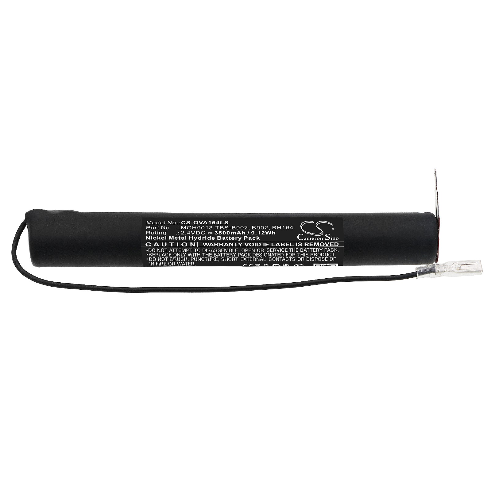 Ni-MH, Emergency Lighting Battery fits Mackwell 2qqmh40cp, 2qqmh4-0-cp, 2.4V, 3800mAh Emergency Lighting Cameron Sino Technology Limited