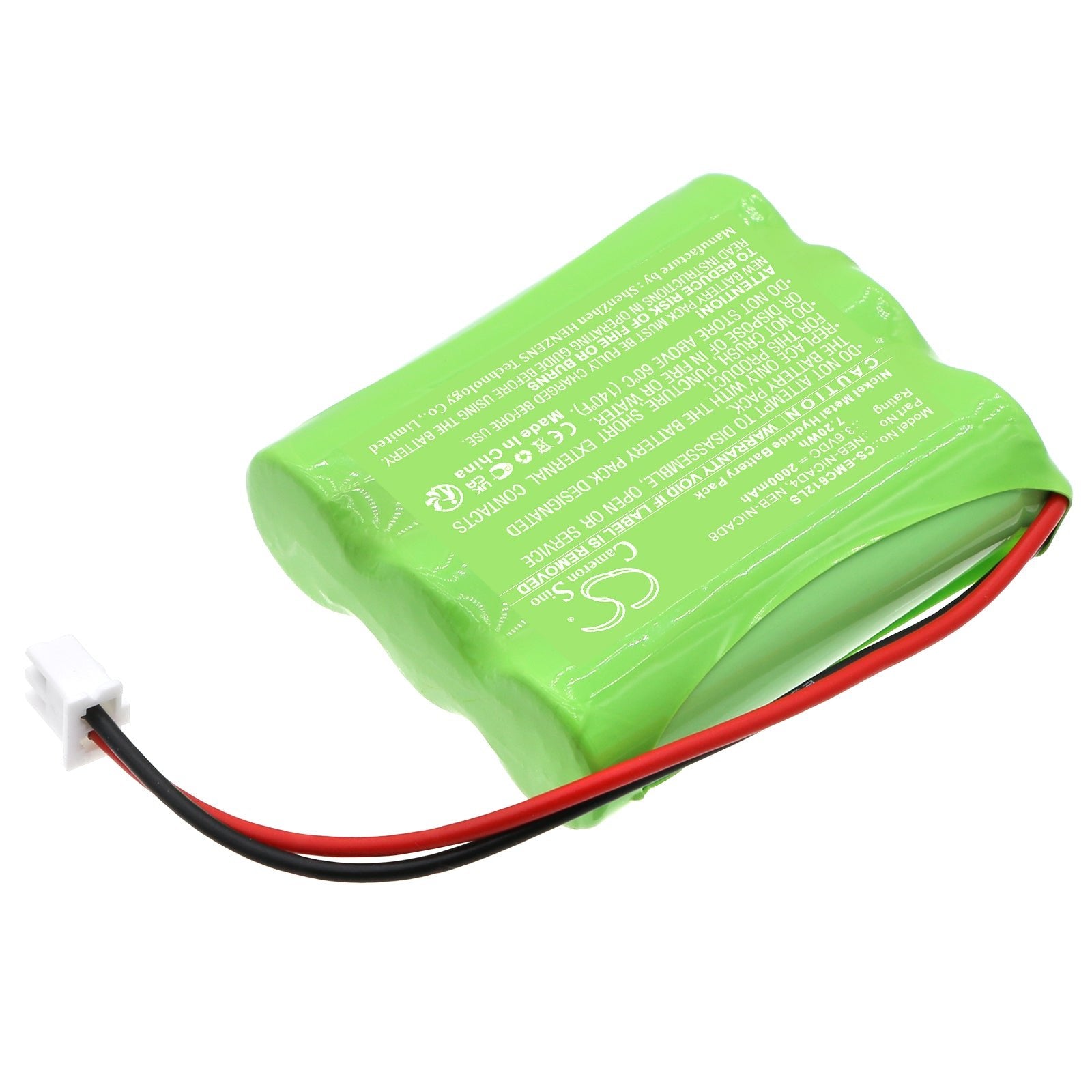 Ni-MH, Emergency Lighting Battery fits Nora Lighting Ne-602led, Ne-612led, 3.6V, 2000mAh Emergency Lighting Cameron Sino Technology Limited