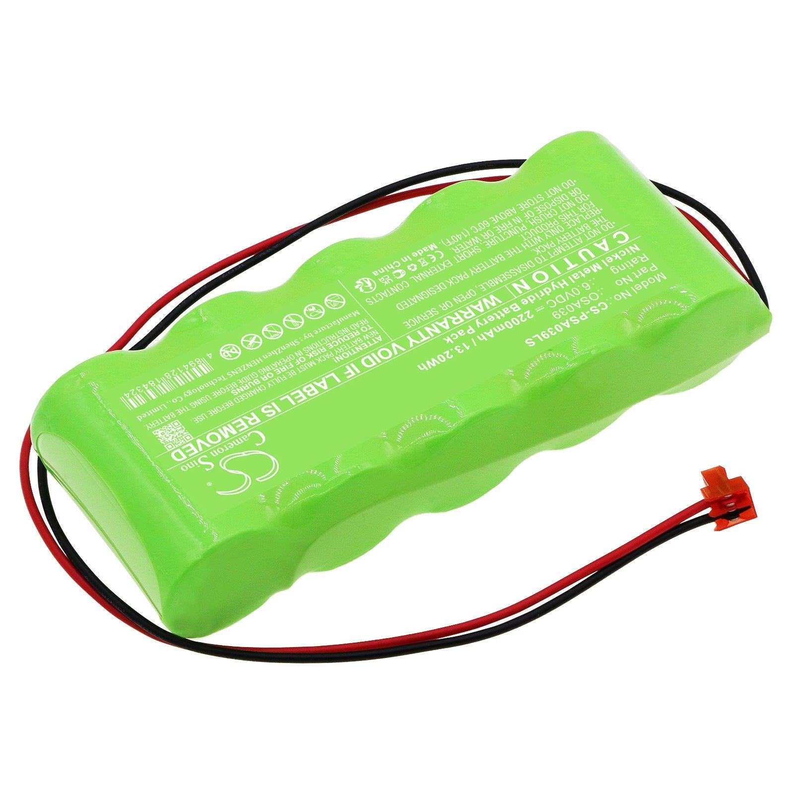 Ni-MH, Emergency Lighting Battery fits Powersonic A13146-10, 6.0V, 2200mAh Emergency Lighting Cameron Sino Technology Limited