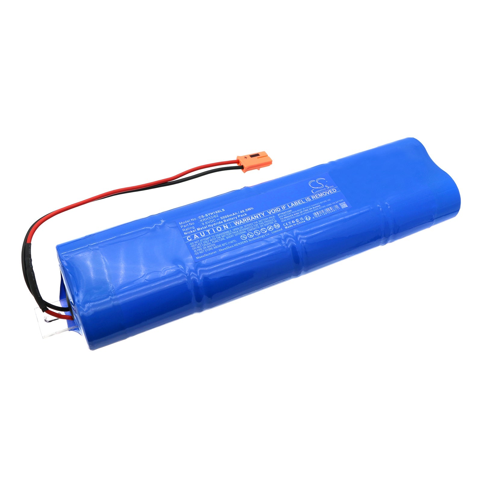 Ni-MH, Emergency Lighting Battery fits Streamer Yh08-w1690 16w, 9.6V, 5000mAh Emergency Lighting Cameron Sino Technology Limited