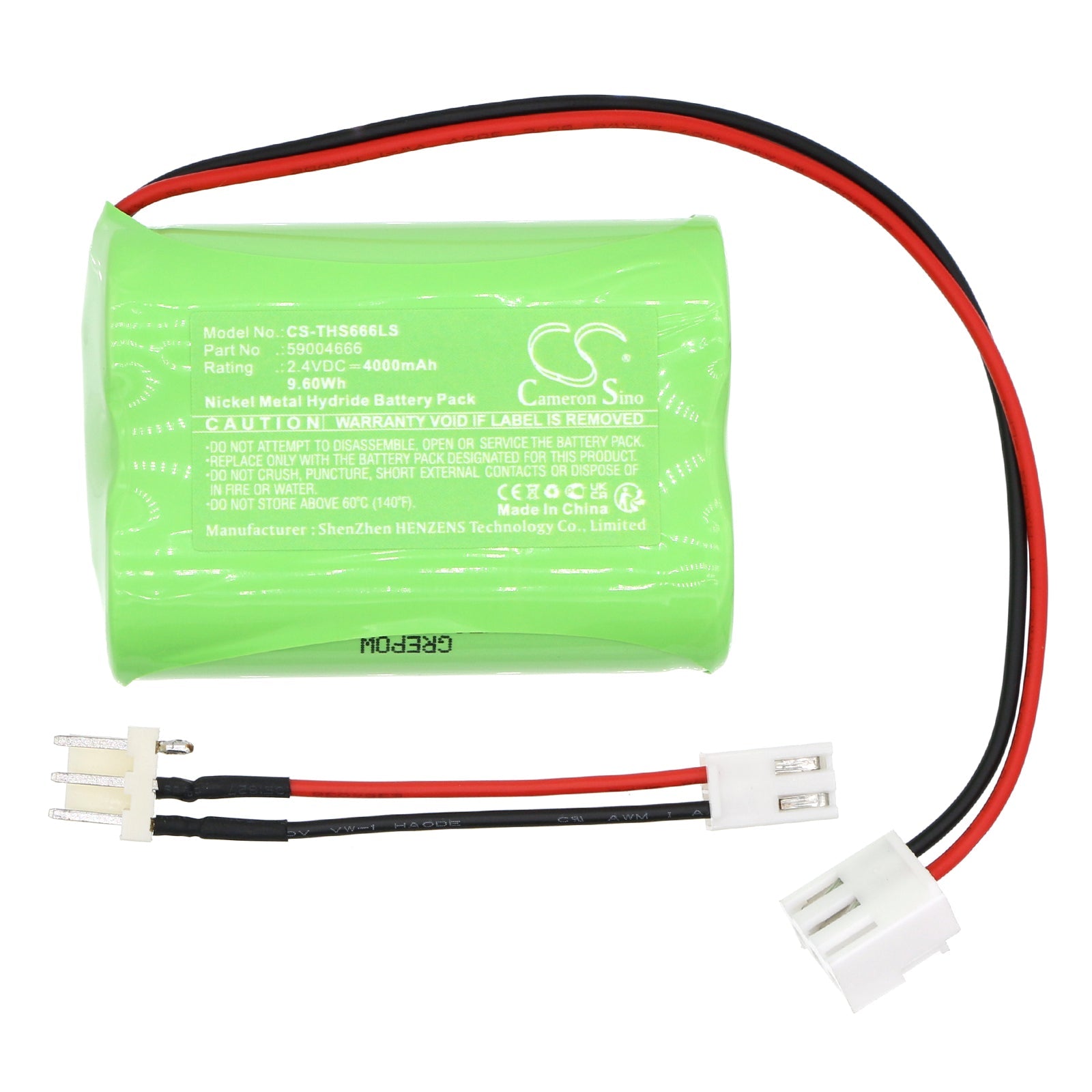Ni-MH, Emergency Lighting Battery fits Thorn Voyager Star, 2.4V, 4000mAh Emergency Lighting Cameron Sino Technology Limited